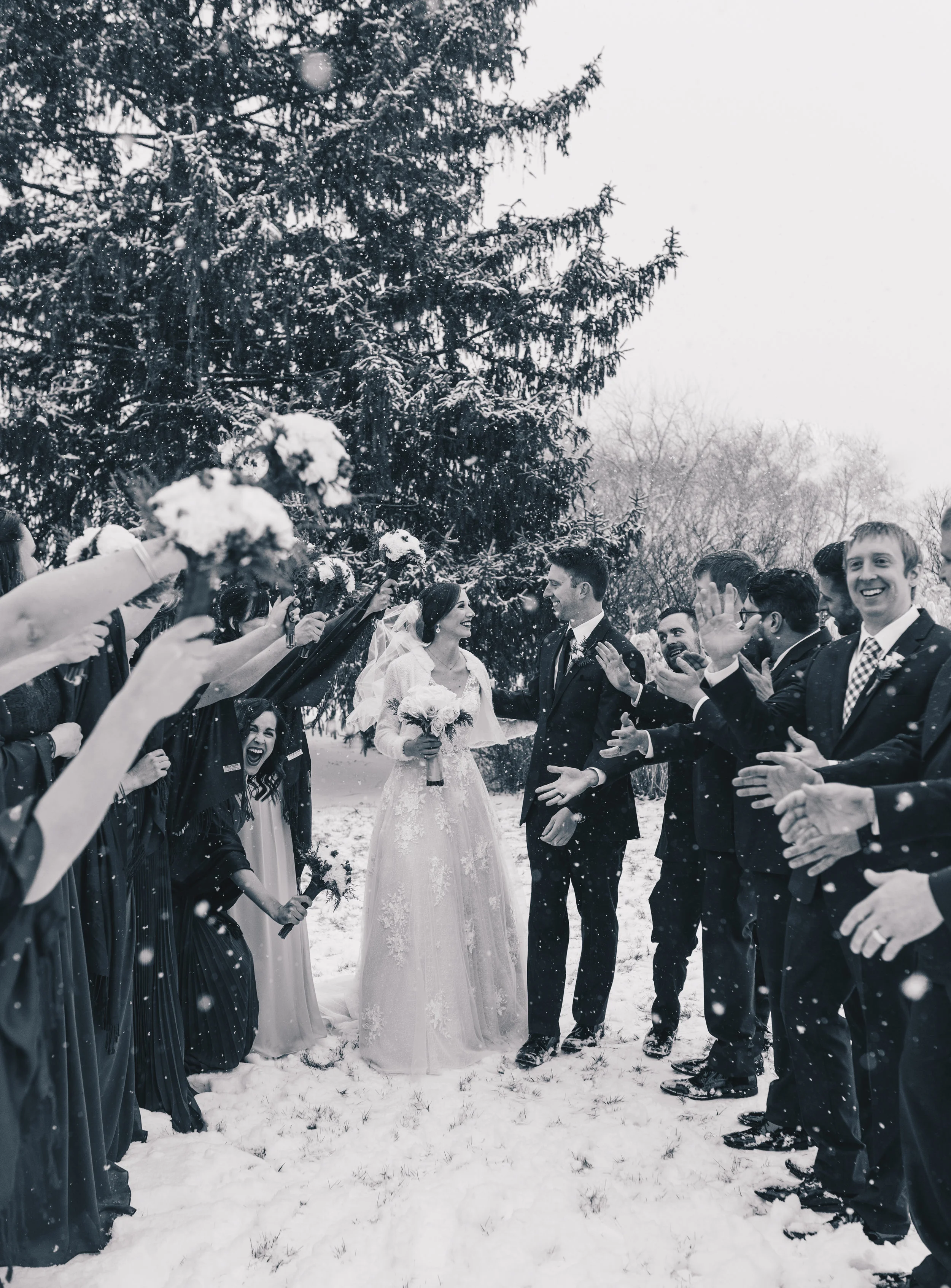 Winter Wedding, Chicago Winter Wedding, Chicago Wedding Photographer, Illinois Wedding, Illinois Wedding Photographer, Classy Modern Wedding, Bridesmaid Photos, Bridal Party Photos