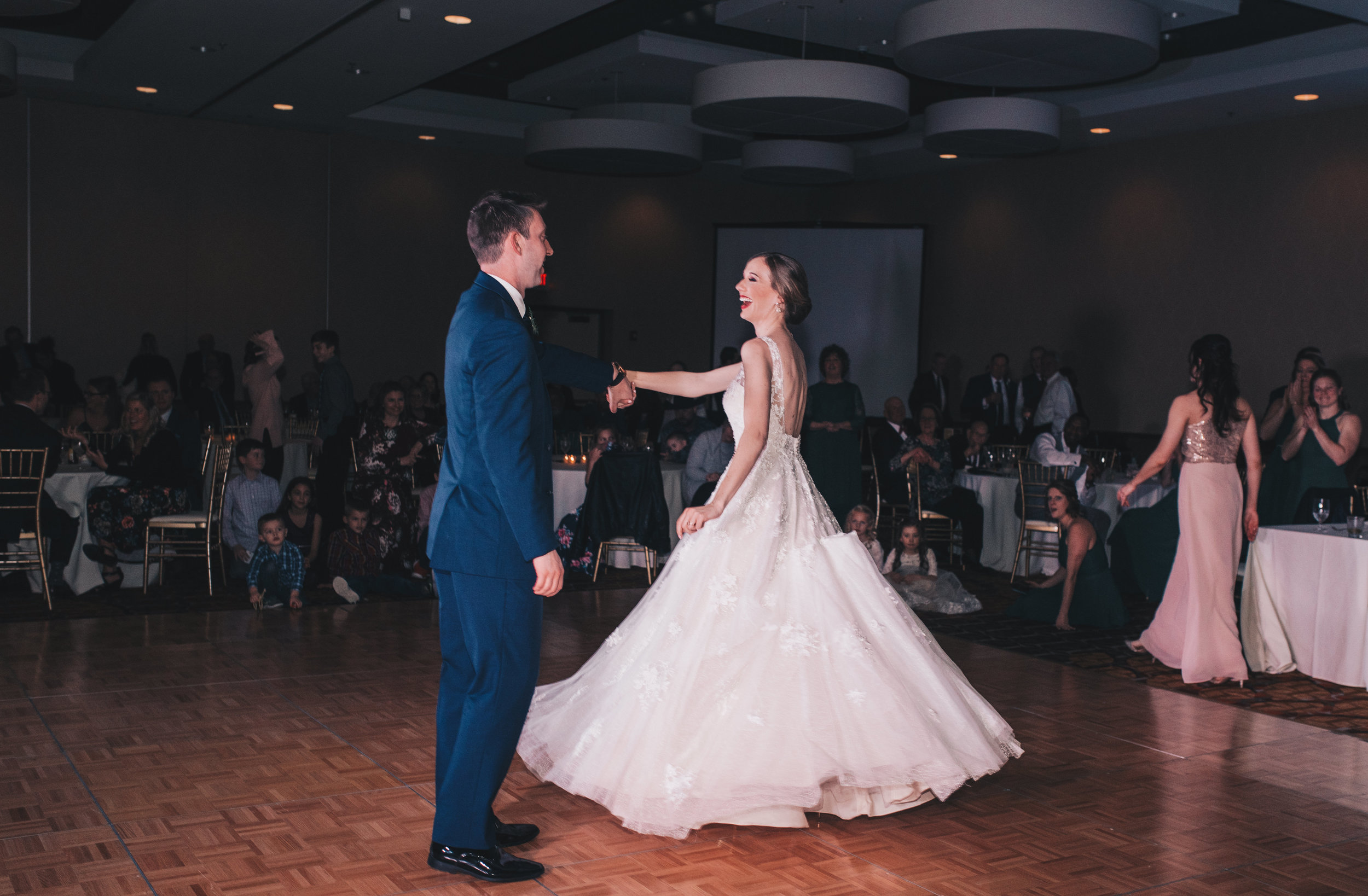 Winter Wedding, Chicago Winter Wedding, Chicago Wedding Photographer, Illinois Wedding, Illinois Wedding Photographer, Classy Modern Wedding, Reception Photos, First Dance Photos