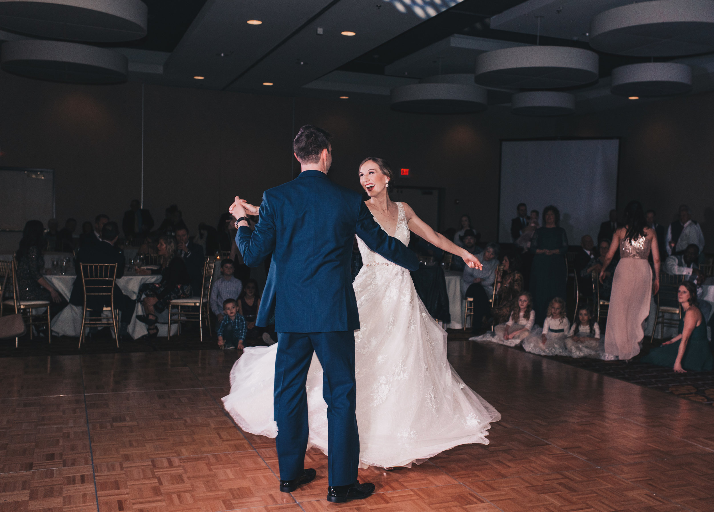 Winter Wedding, Chicago Winter Wedding, Chicago Wedding Photographer, Illinois Wedding, Illinois Wedding Photographer, Classy Modern Wedding, Reception Photos, First Dance Photos