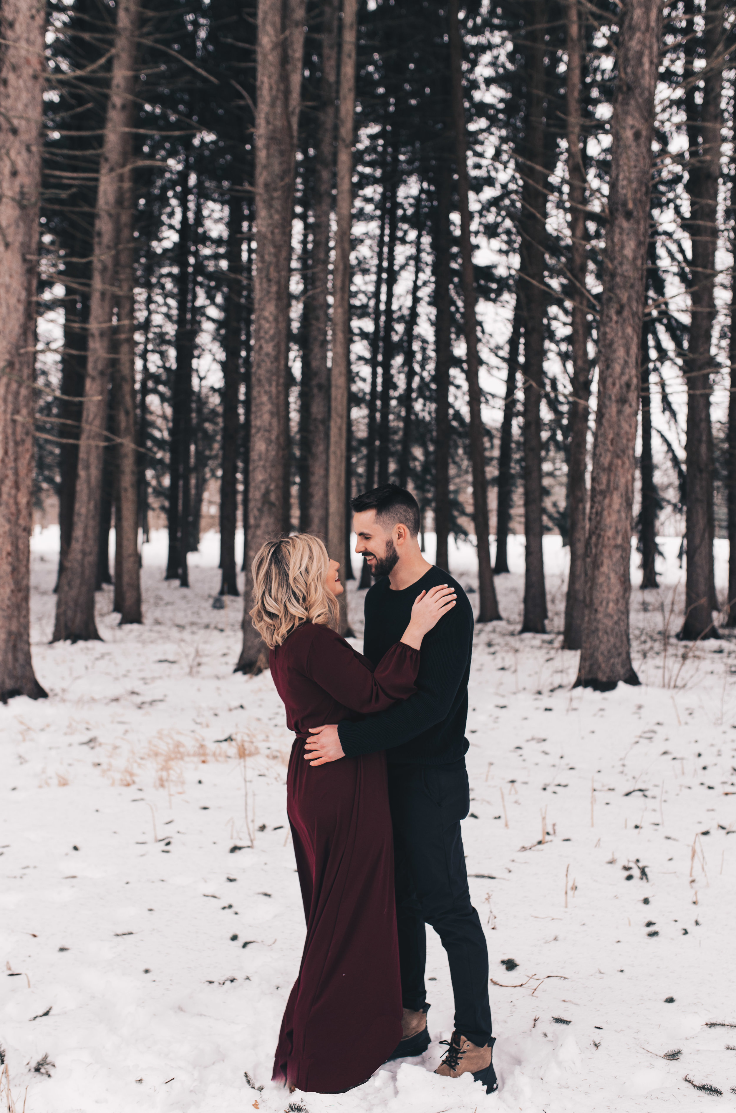 Winter Couples Session, Outdoor Winter Engagement Session, Woodsy Adventurous Couples Session, Illinois Wedding Photographer, Illinois Couples Photographer, Illinois Engagement Photographer