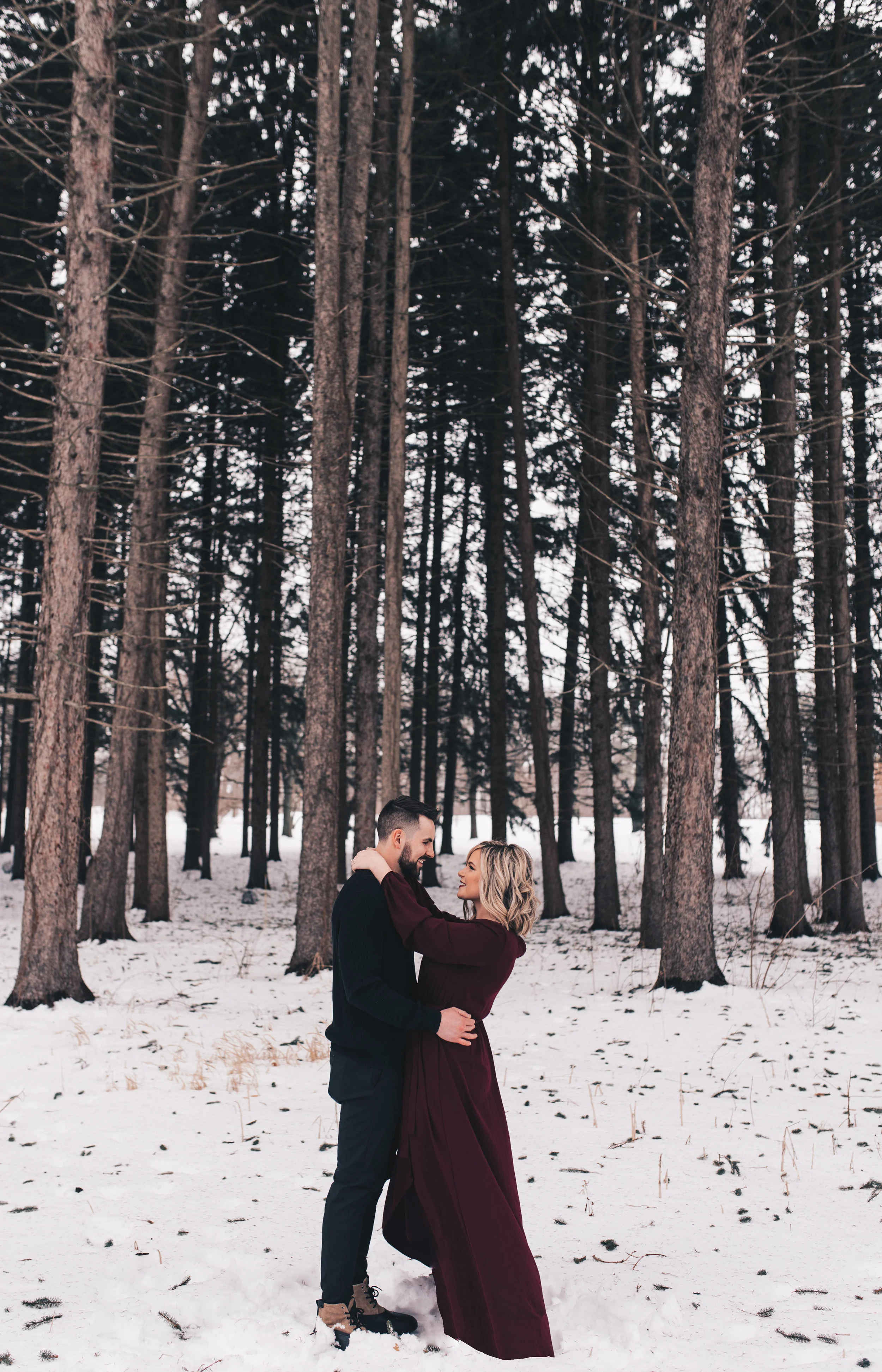 Winter Couples Session, Outdoor Winter Engagement Session, Woodsy Adventurous Couples Session, Illinois Wedding Photographer, Illinois Couples Photographer, Illinois Engagement Photographer