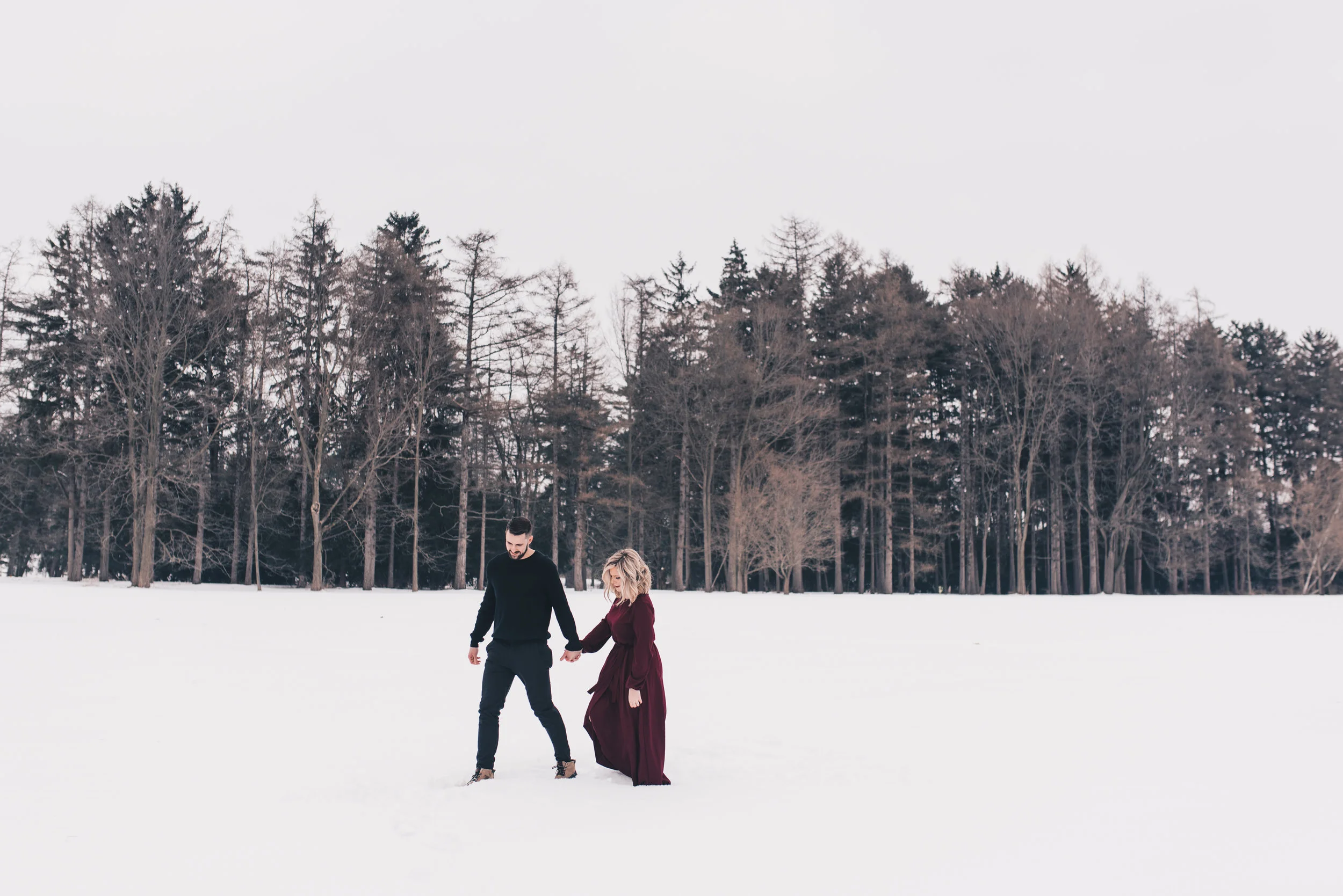 Winter Couples Session, Outdoor Winter Engagement Session, Woodsy Adventurous Couples Session, Illinois Wedding Photographer, Illinois Couples Photographer, Illinois Engagement Photographer