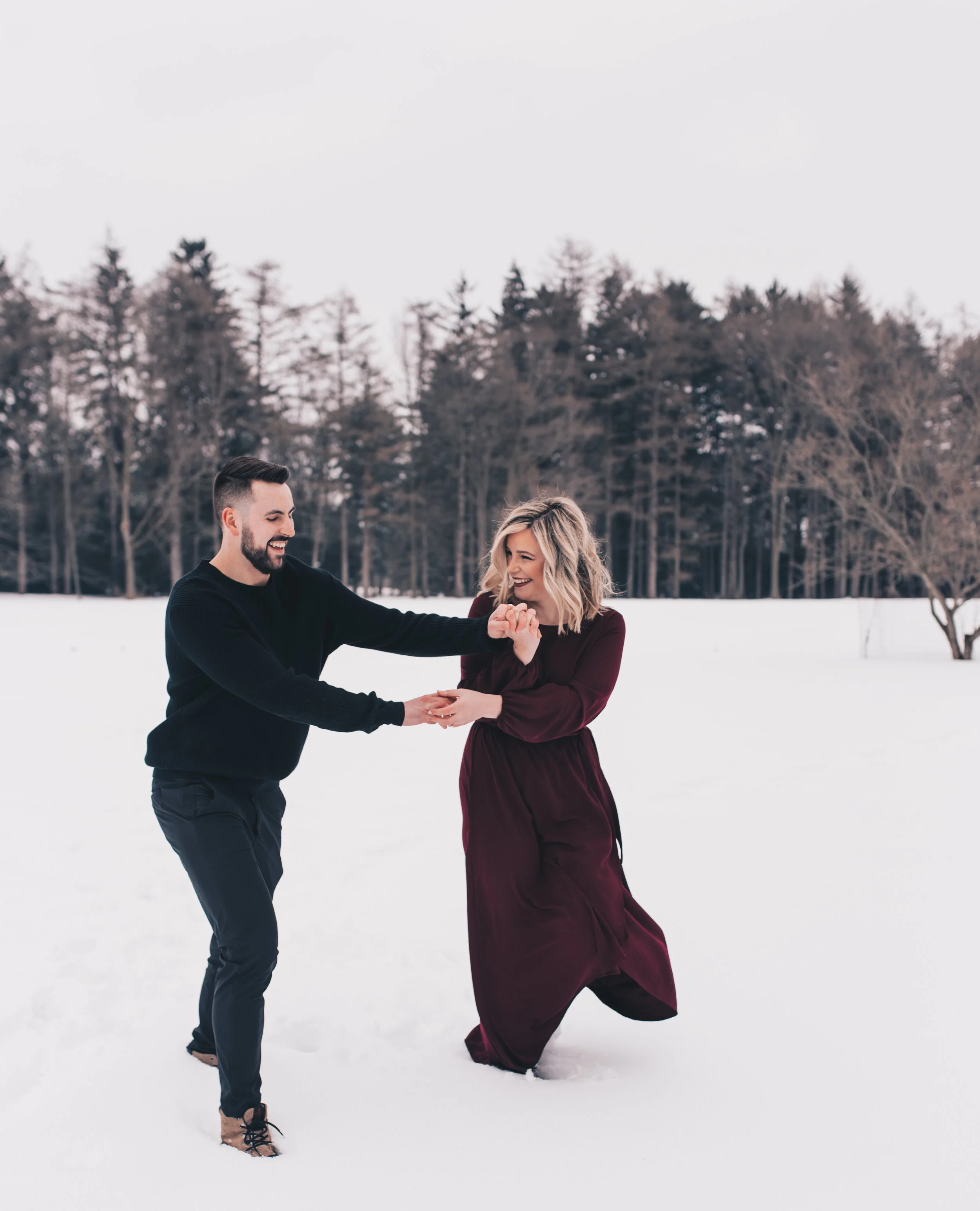 Winter Couples Session, Outdoor Winter Engagement Session, Woodsy Adventurous Couples Session, Illinois Wedding Photographer, Illinois Couples Photographer, Illinois Engagement Photographer