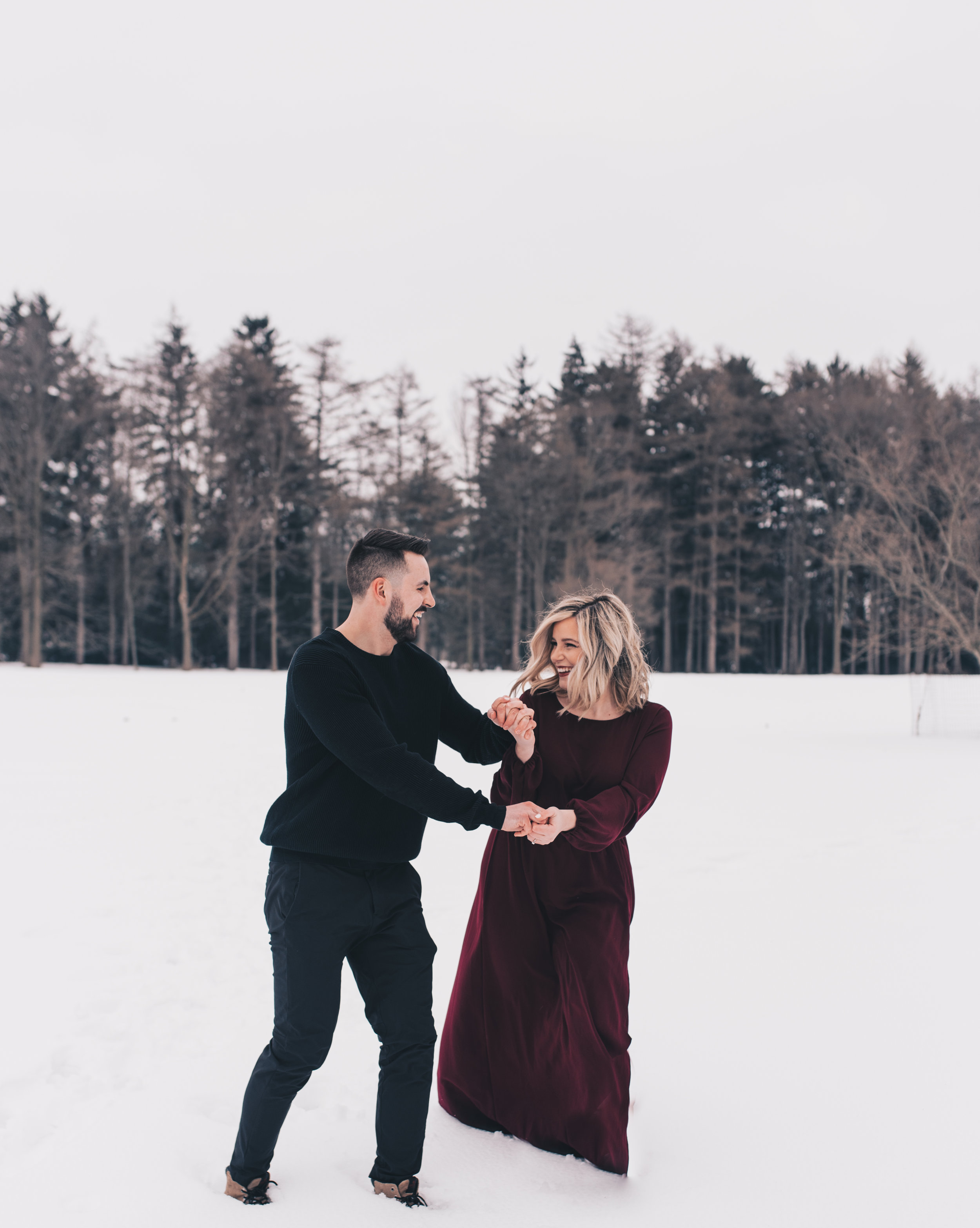 Winter Couples Session, Outdoor Winter Engagement Session, Woodsy Adventurous Couples Session, Illinois Wedding Photographer, Illinois Couples Photographer, Illinois Engagement Photographer