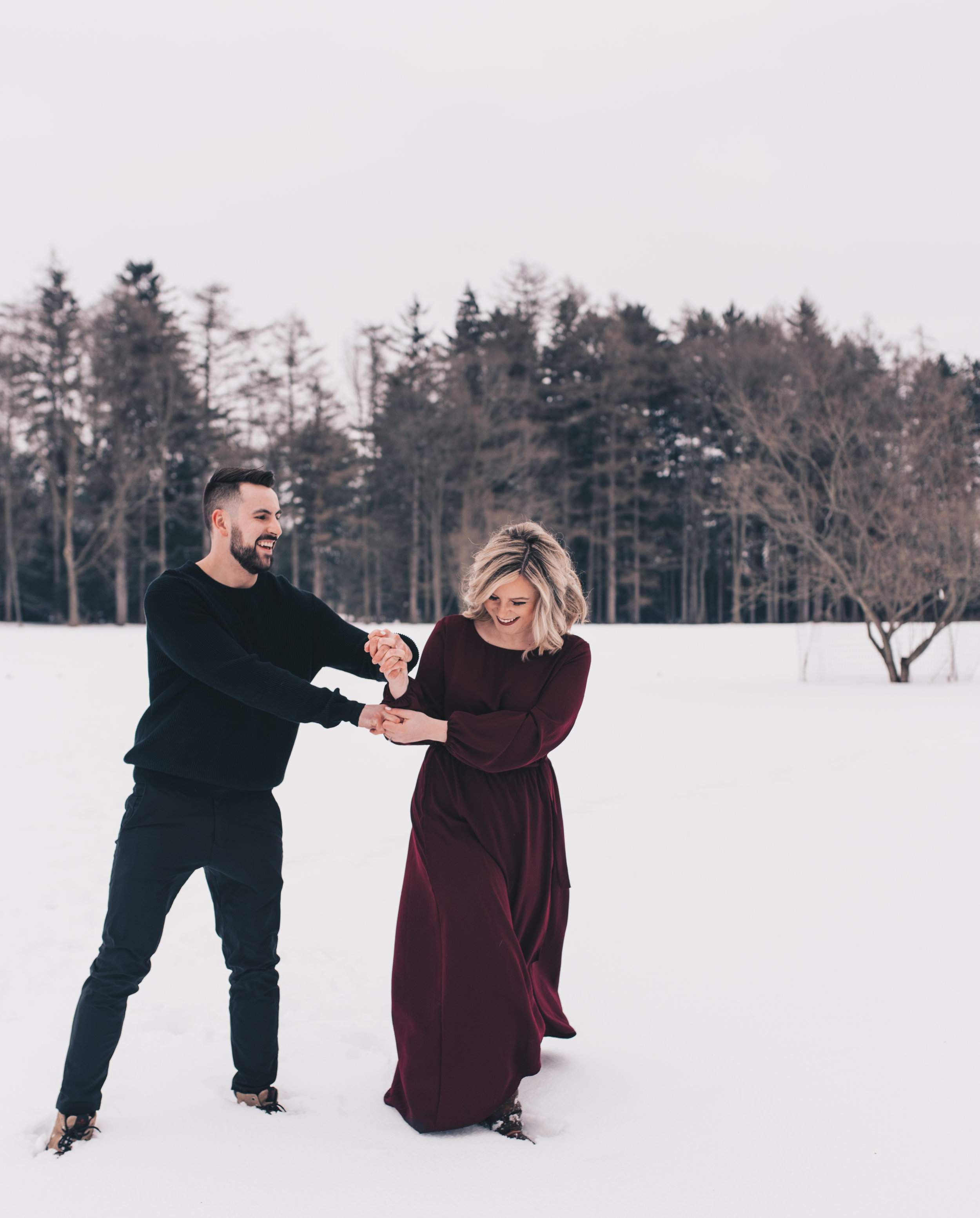 Winter Couples Session, Outdoor Winter Engagement Session, Woodsy Adventurous Couples Session, Illinois Wedding Photographer, Illinois Couples Photographer, Illinois Engagement Photographer