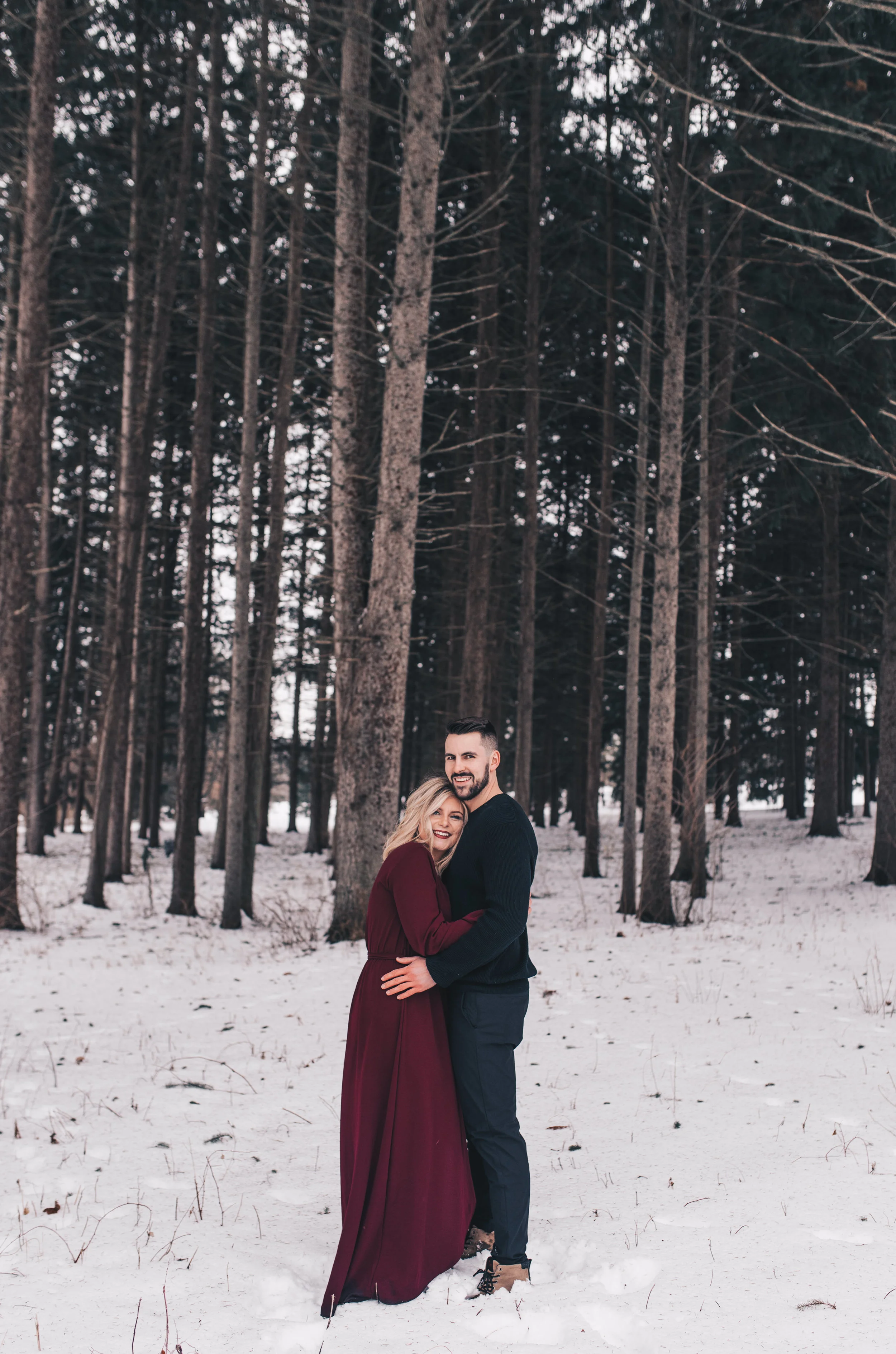 Winter Couples Session, Outdoor Winter Engagement Session, Woodsy Adventurous Couples Session, Illinois Wedding Photographer, Illinois Couples Photographer, Illinois Engagement Photographer