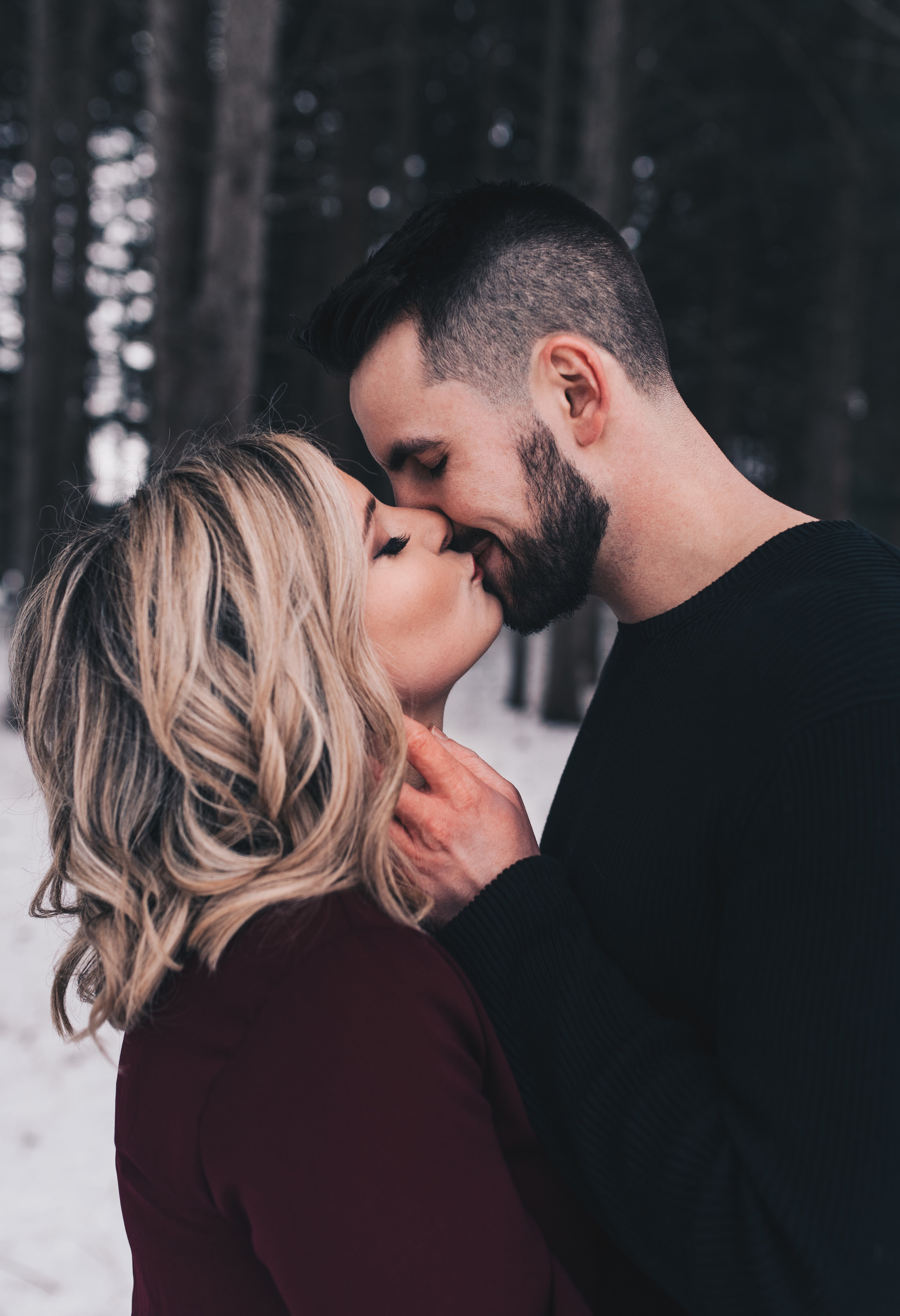 Winter Couples Session, Outdoor Winter Engagement Session, Woodsy Adventurous Couples Session, Illinois Wedding Photographer, Illinois Couples Photographer, Illinois Engagement Photographer