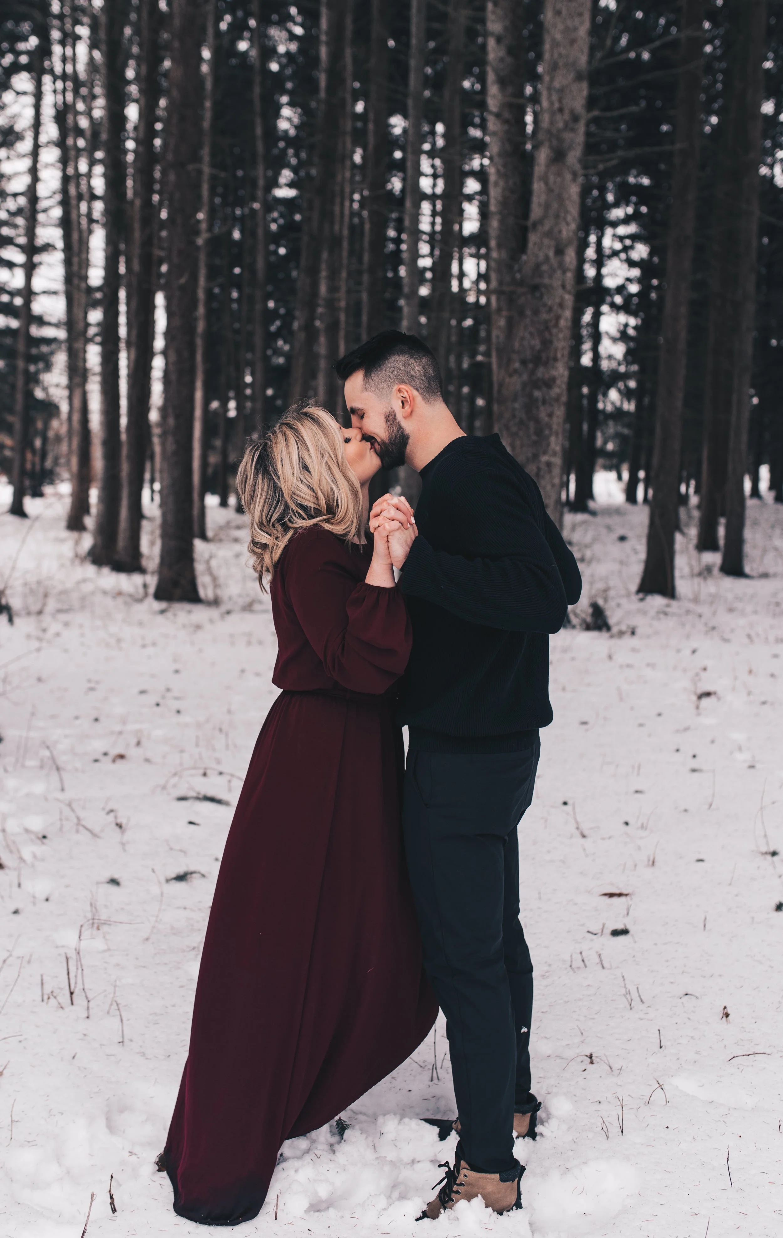 Winter Couples Session, Outdoor Winter Engagement Session, Woodsy Adventurous Couples Session, Illinois Wedding Photographer, Illinois Couples Photographer, Illinois Engagement Photographer