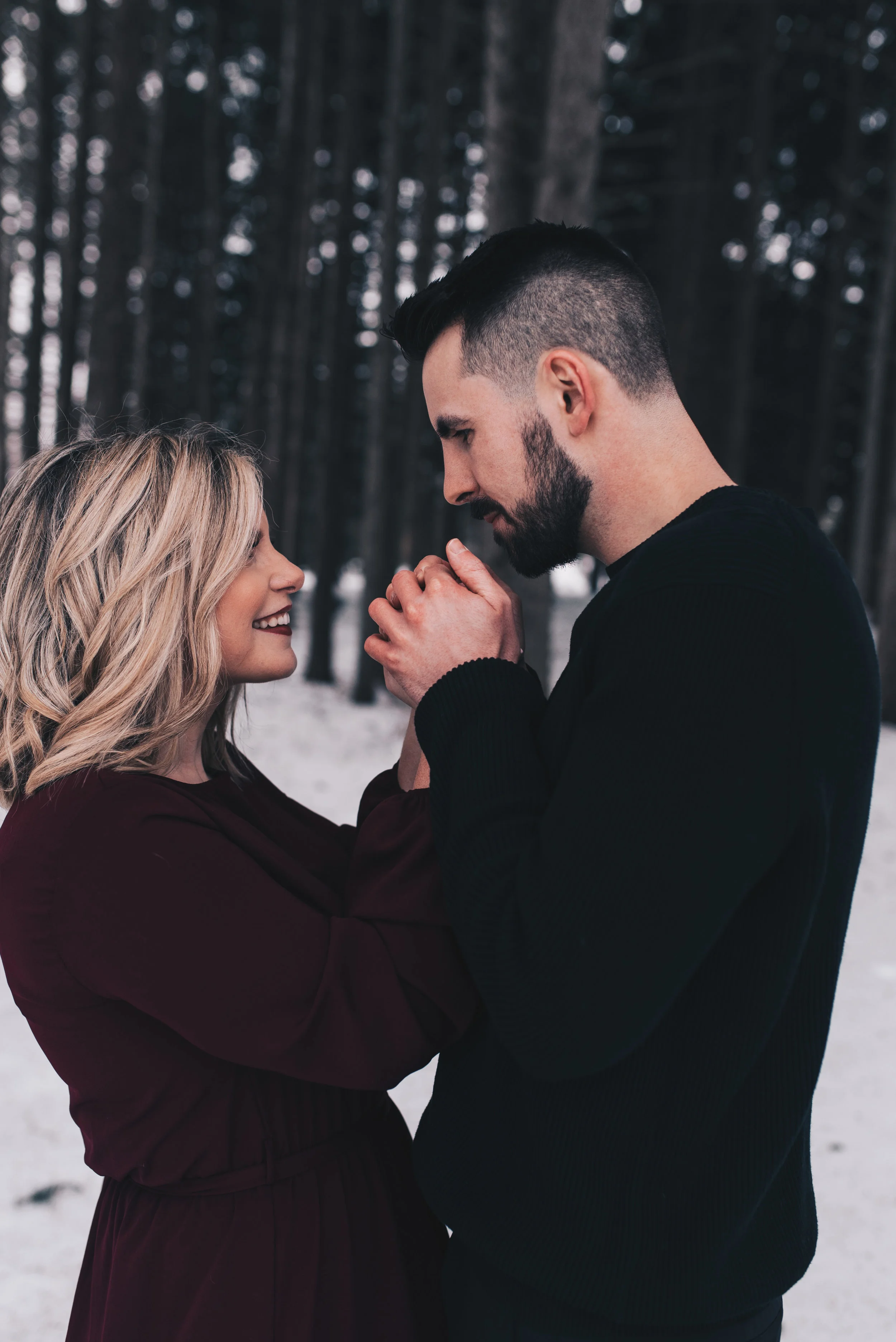 Winter Couples Session, Outdoor Winter Engagement Session, Woodsy Adventurous Couples Session, Illinois Wedding Photographer, Illinois Couples Photographer, Illinois Engagement Photographer