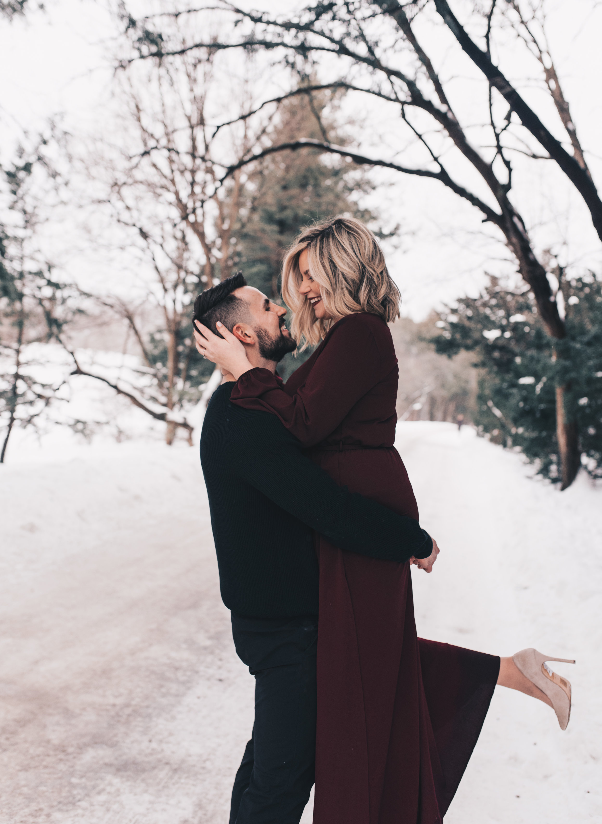 Winter Couples Session, Outdoor Winter Engagement Session, Woodsy Adventurous Couples Session, Illinois Wedding Photographer, Illinois Couples Photographer, Illinois Engagement Photographer