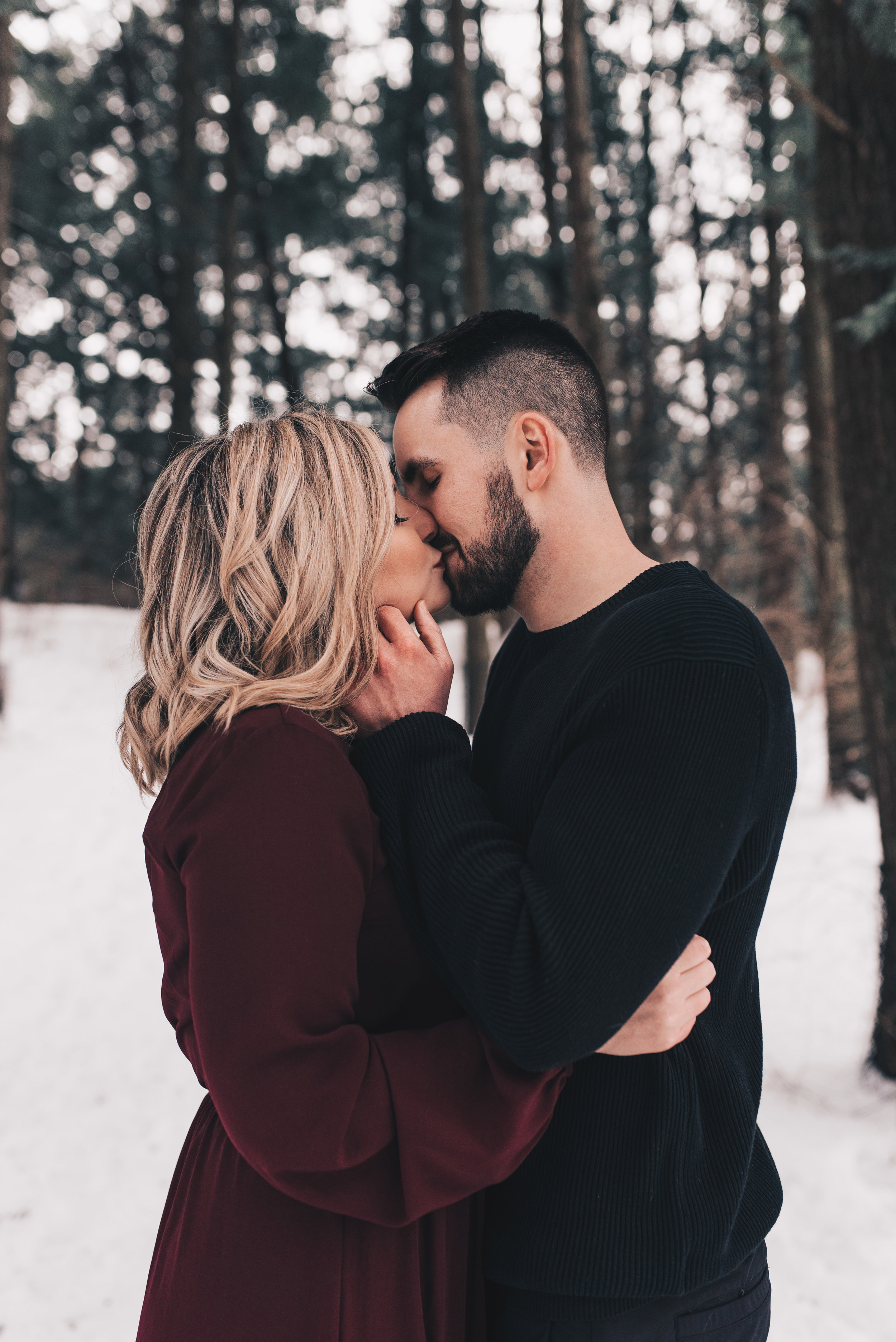 Winter Couples Session, Outdoor Winter Engagement Session, Woodsy Adventurous Couples Session, Illinois Wedding Photographer, Illinois Couples Photographer, Illinois Engagement Photographer