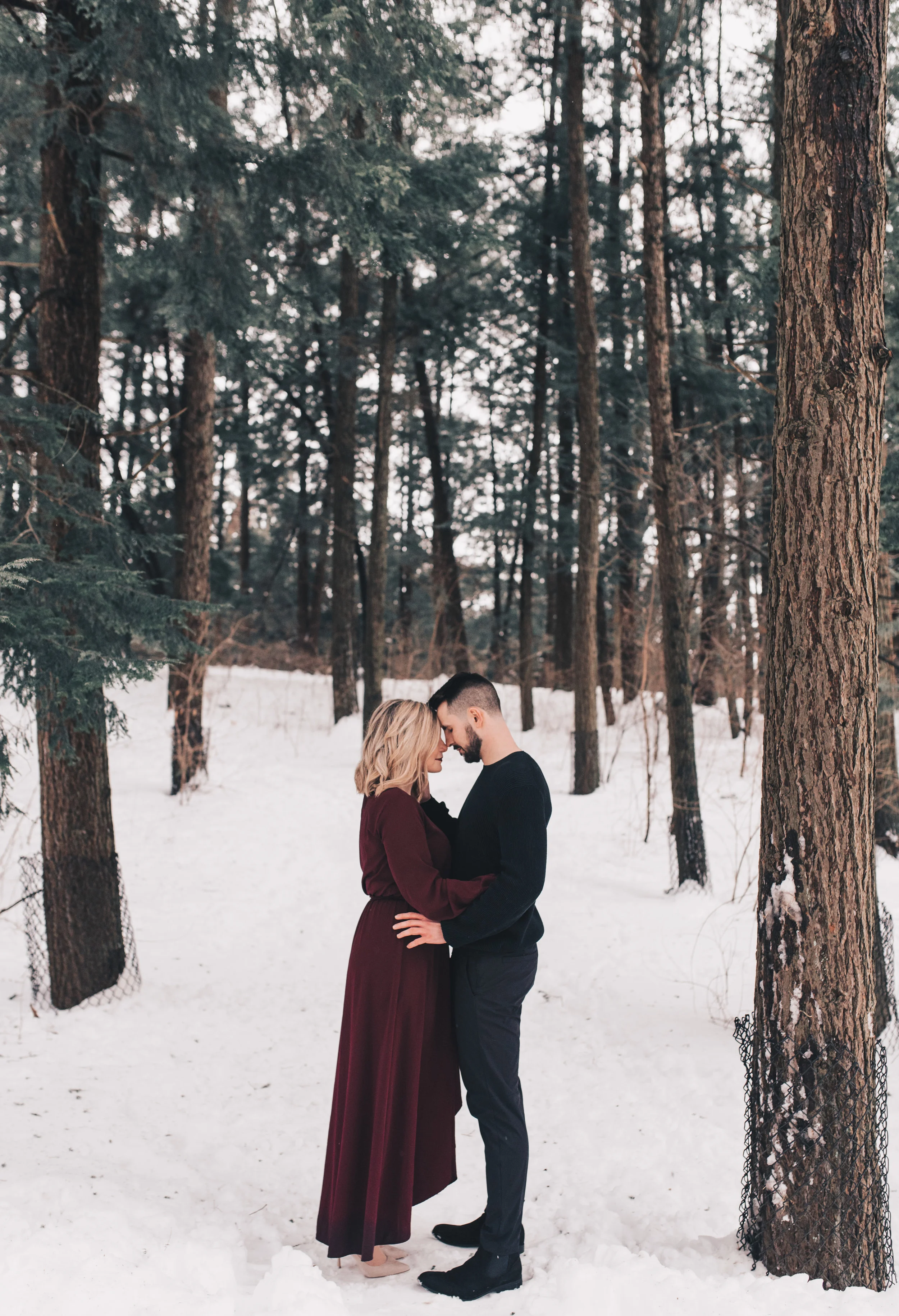 Winter Couples Session, Outdoor Winter Engagement Session, Woodsy Adventurous Couples Session, Illinois Wedding Photographer, Illinois Couples Photographer, Illinois Engagement Photographer