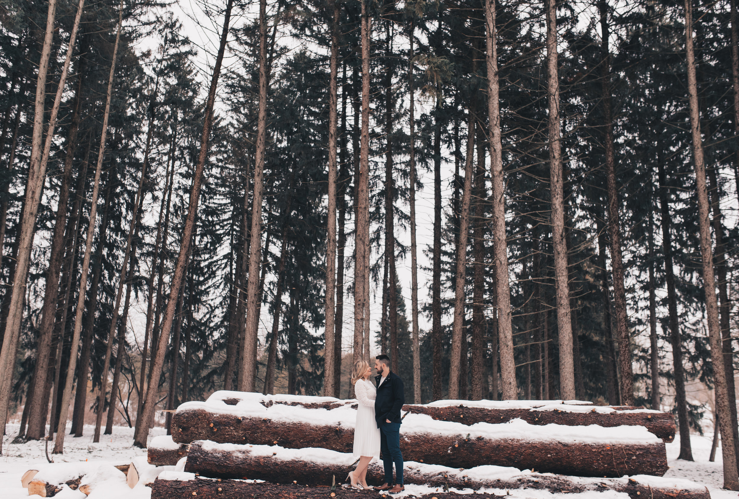 Winter Couples Session, Outdoor Winter Engagement Session, Woodsy Adventurous Couples Session, Illinois Wedding Photographer, Illinois Couples Photographer, Illinois Engagement Photographer