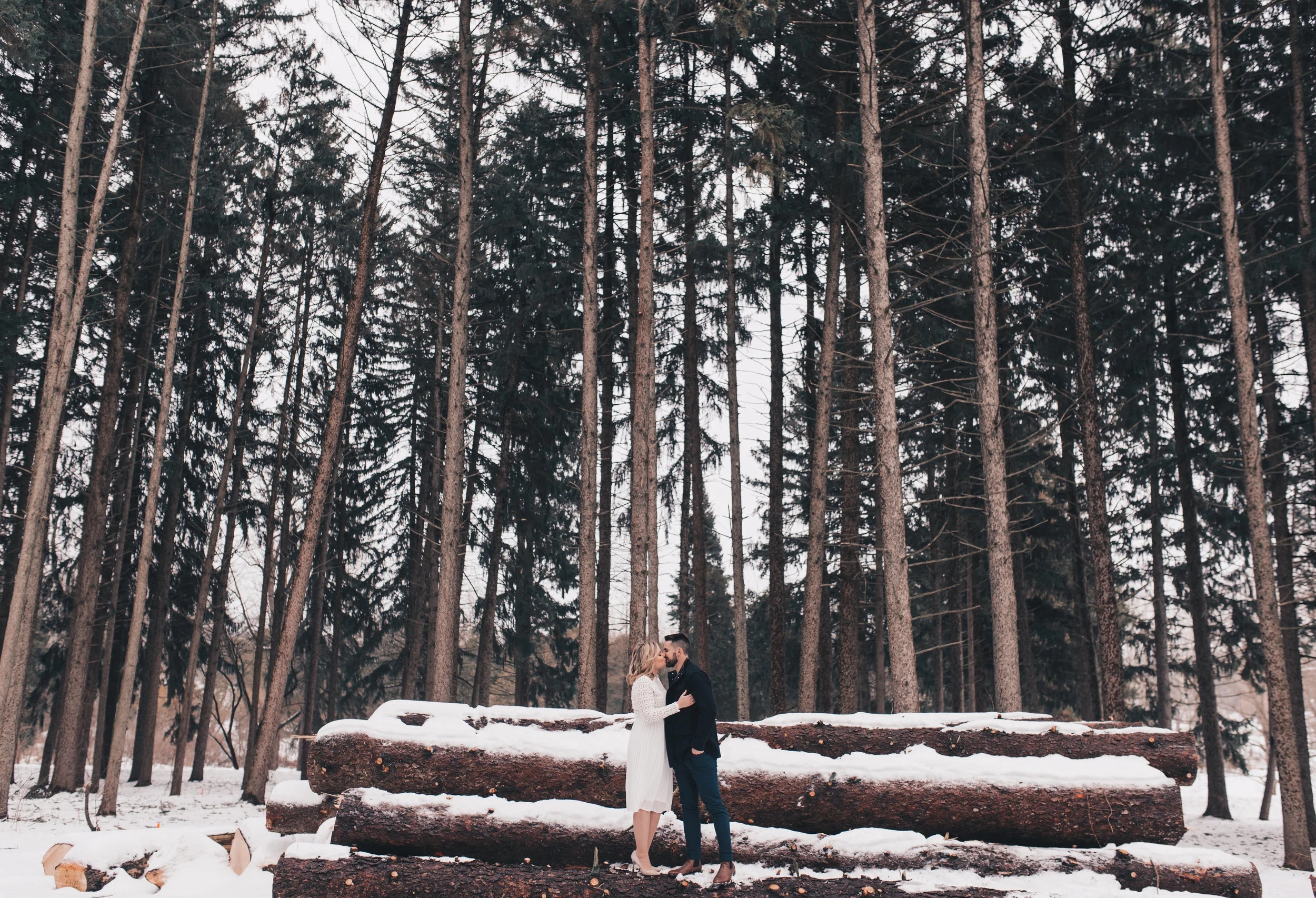 Winter Couples Session, Outdoor Winter Engagement Session, Woodsy Adventurous Couples Session, Illinois Wedding Photographer, Illinois Couples Photographer, Illinois Engagement Photographer