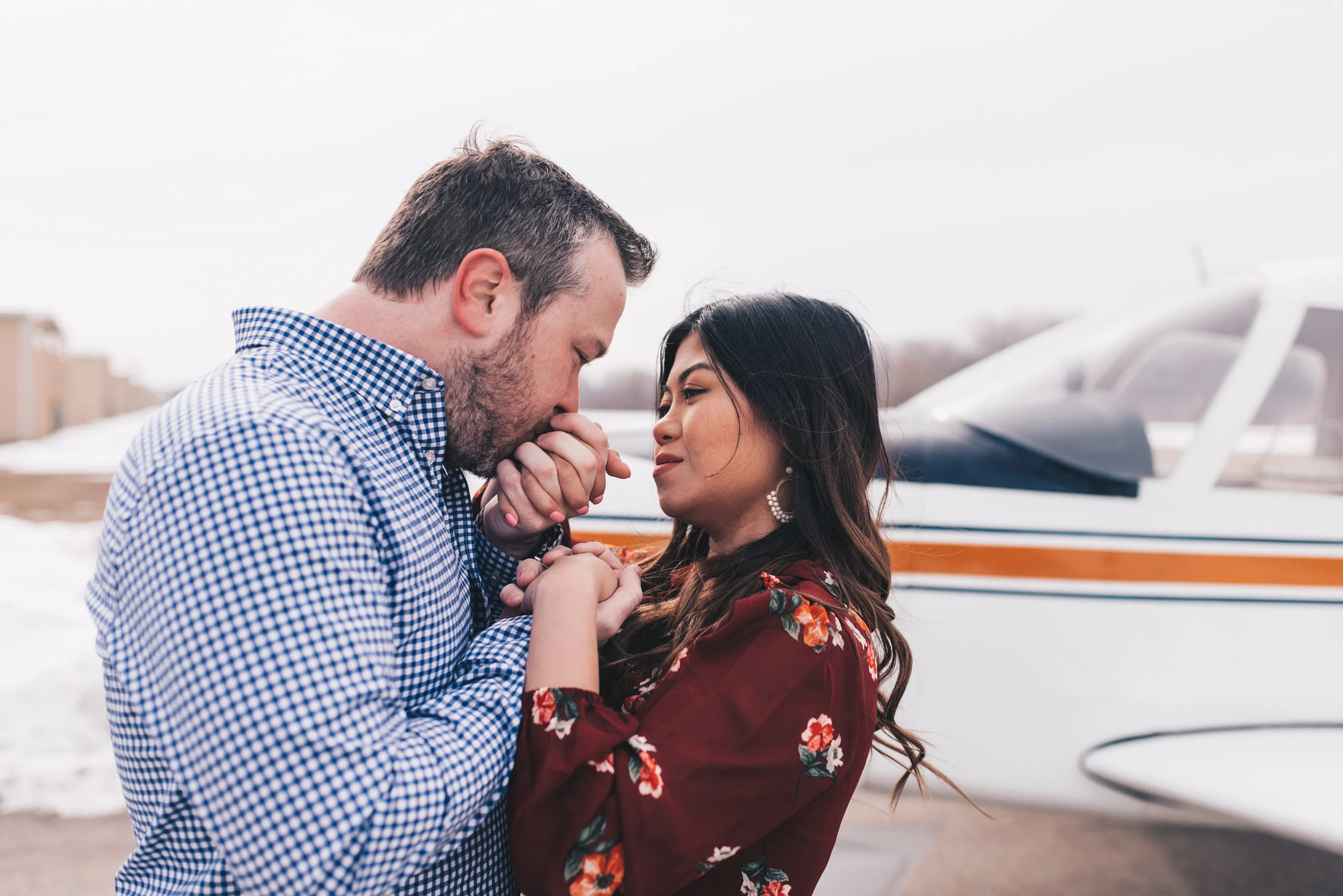 Adventurous Couples Photos, Romantic Airplane Engagement Session, Chicago Wedding Photographer, Chicago Engagement Photographer, Illinois Elopement Photographer, Illinois Engagement Photographer