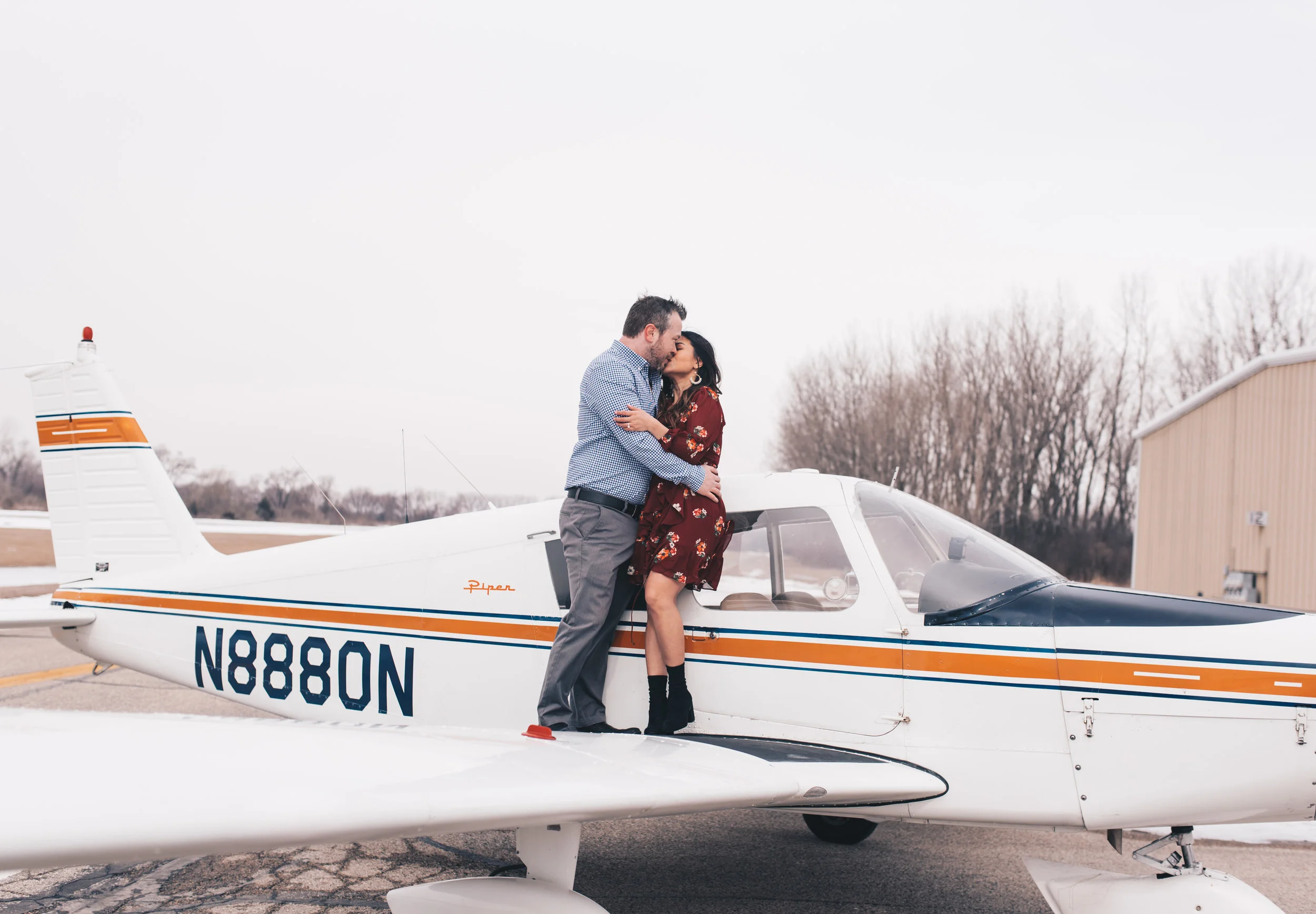 Adventurous Couples Photos, Romantic Airplane Engagement Session, Chicago Wedding Photographer, Chicago Engagement Photographer, Illinois Elopement Photographer, Illinois Engagement Photographer