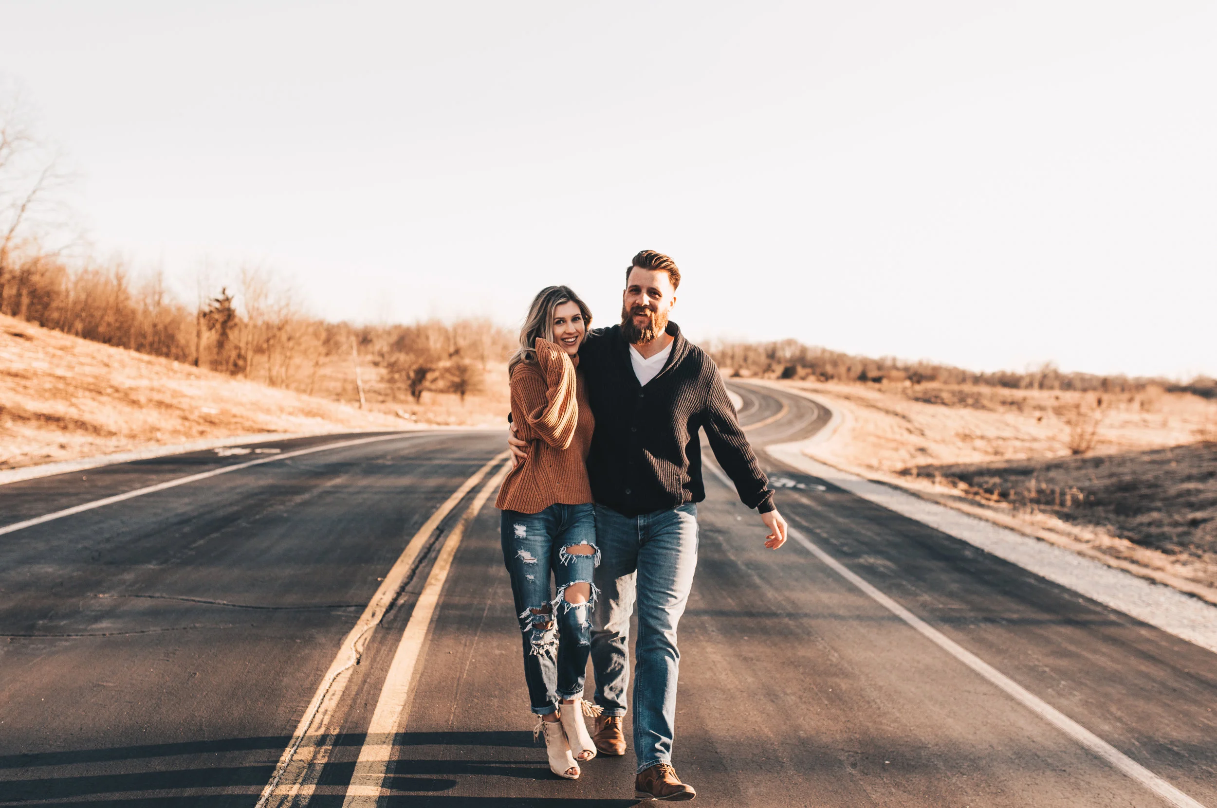 Sunset Couples Session, Sunset Couples Photos, Illinois Couples Photographer, Illinois Engagement Photographer, Adventurous Couples Photos, Midwest Couples Photographer