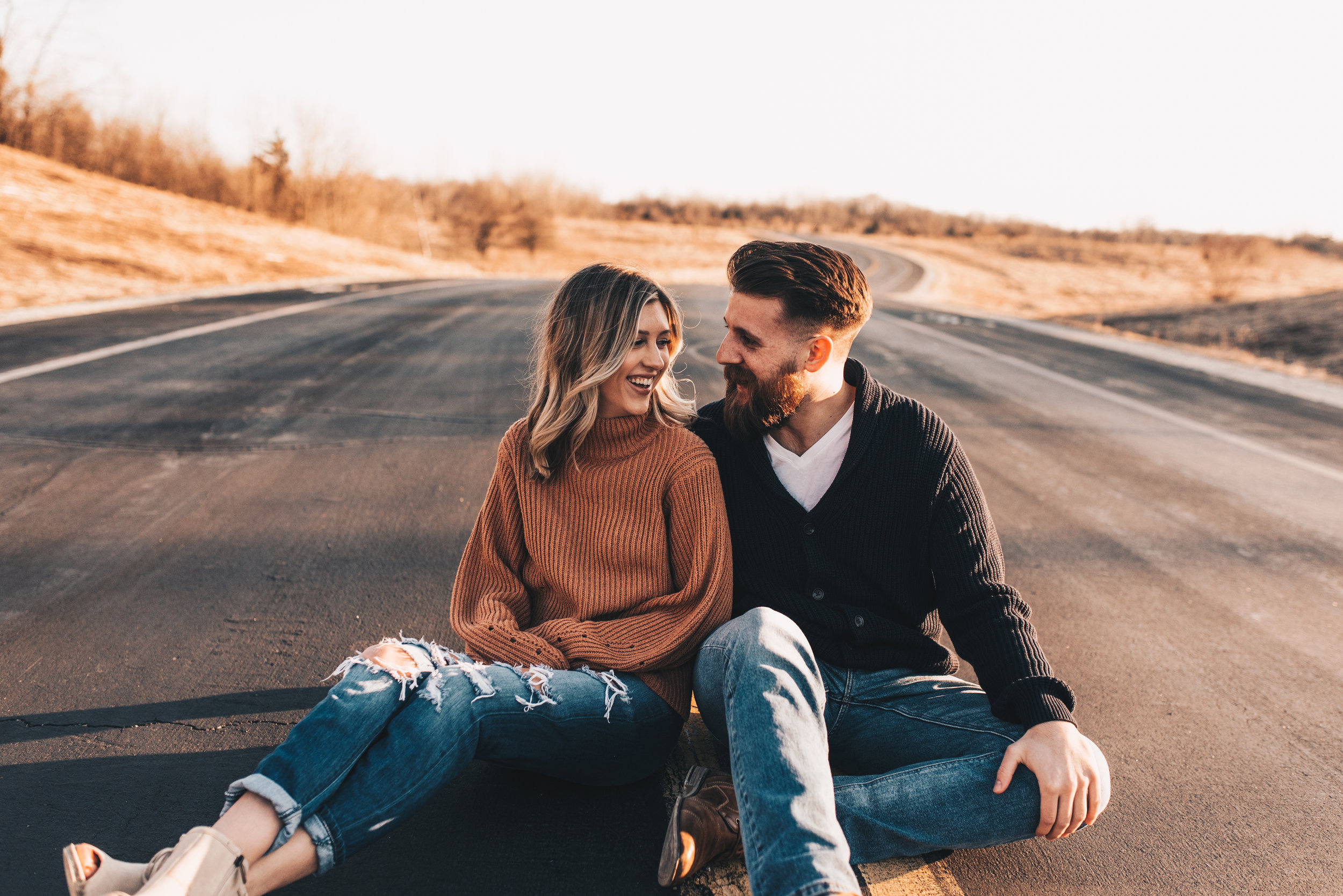 Sunset Couples Session, Sunset Couples Photos, Illinois Couples Photographer, Illinois Engagement Photographer, Adventurous Couples Photos, Midwest Couples Photographer