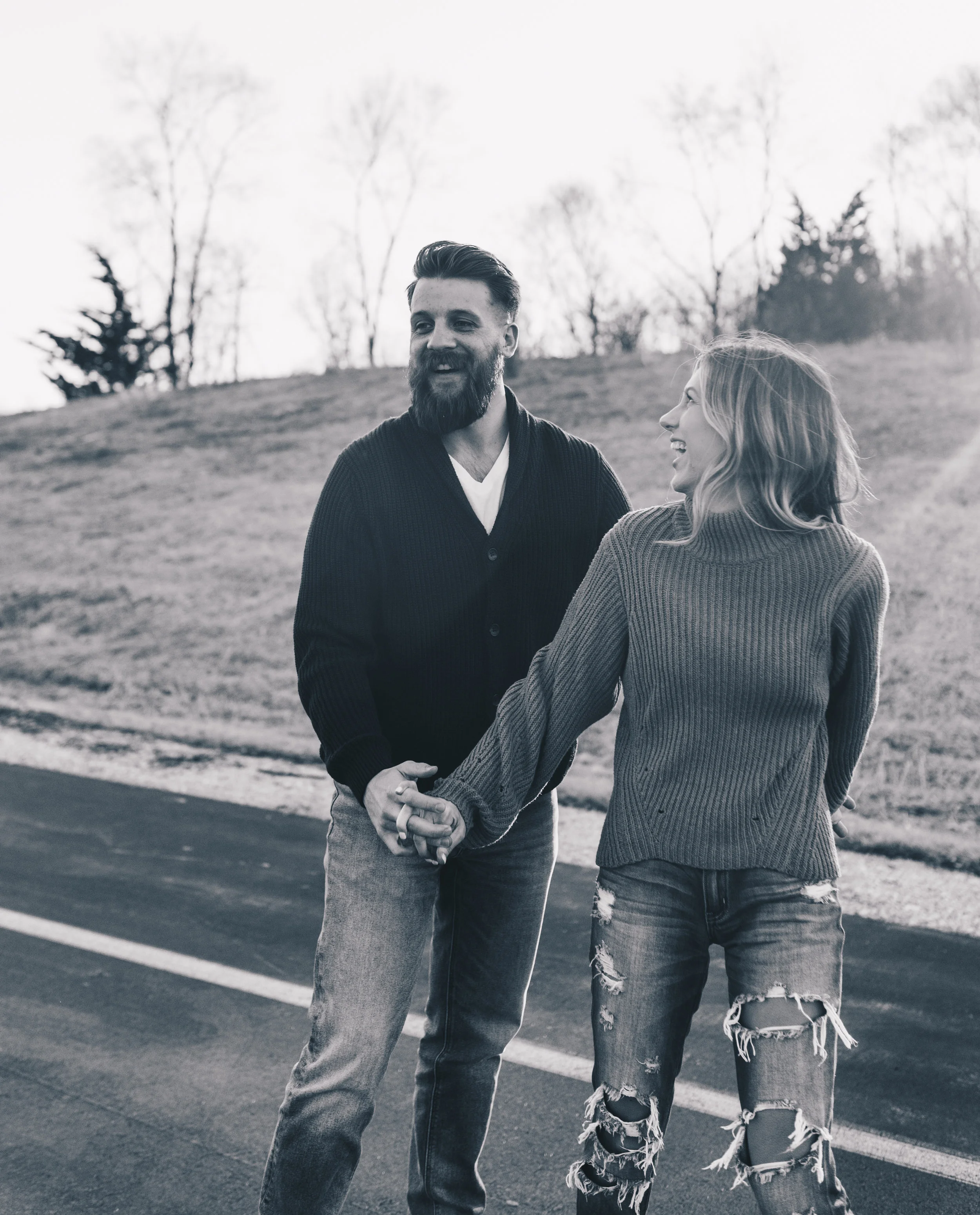 Sunset Couples Session, Sunset Couples Photos, Illinois Couples Photographer, Illinois Engagement Photographer, Adventurous Couples Photos, Midwest Couples Photographer