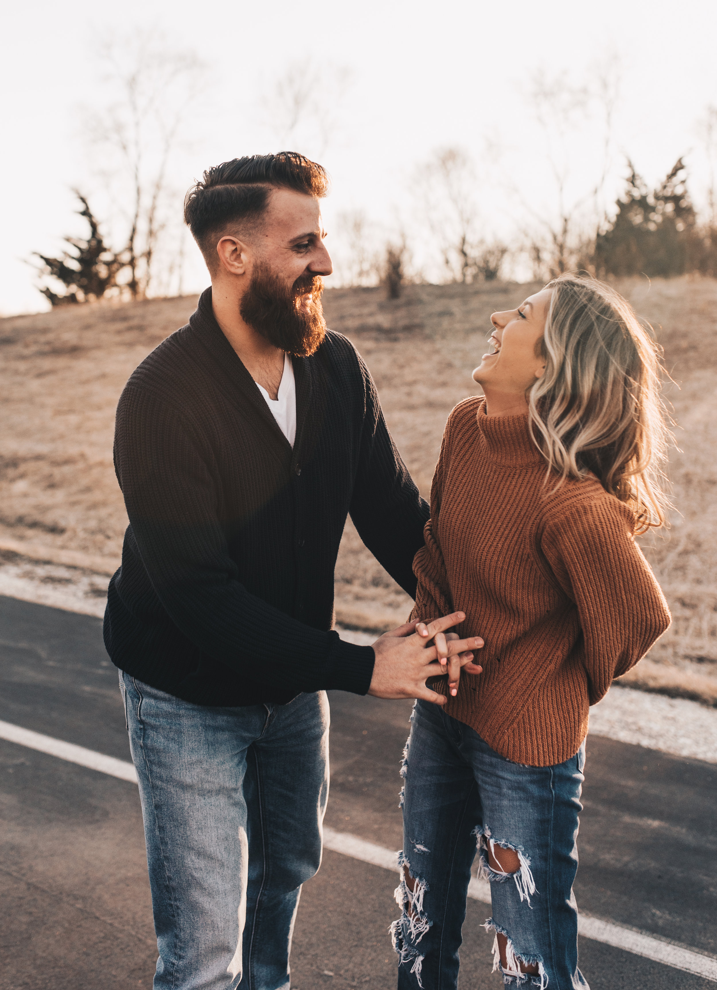 Sunset Couples Session, Sunset Couples Photos, Illinois Couples Photographer, Illinois Engagement Photographer, Adventurous Couples Photos, Midwest Couples Photographer