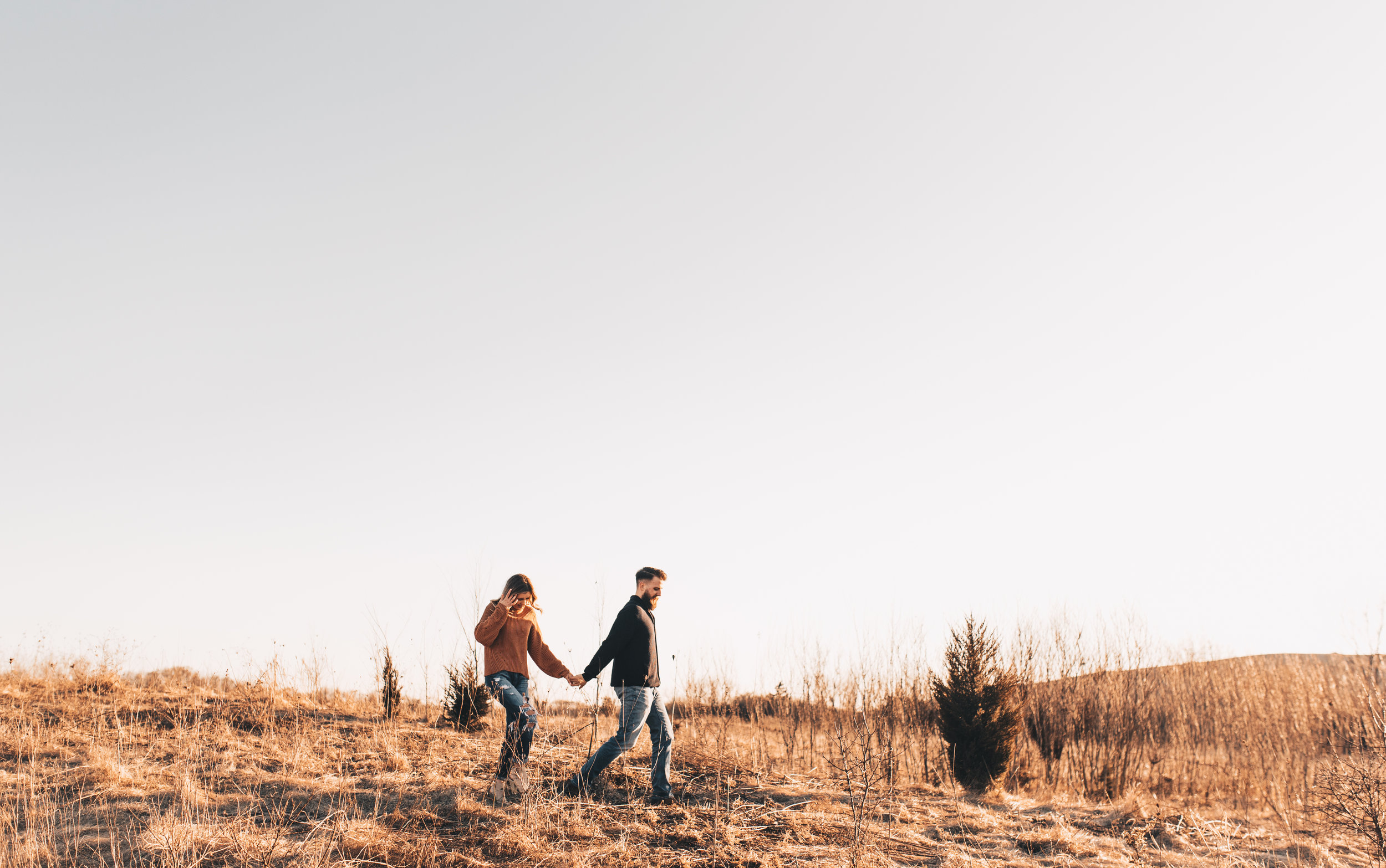 Sunset Couples Session, Sunset Couples Photos, Illinois Couples Photographer, Illinois Engagement Photographer, Adventurous Couples Photos, Midwest Couples Photographer