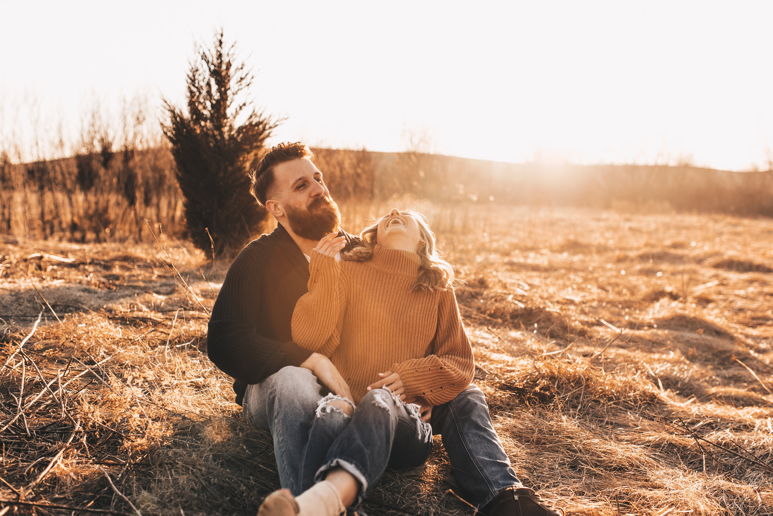 Sunset Couples Session, Sunset Couples Photos, Illinois Couples Photographer, Illinois Engagement Photographer, Adventurous Couples Photos, Midwest Couples Photographer