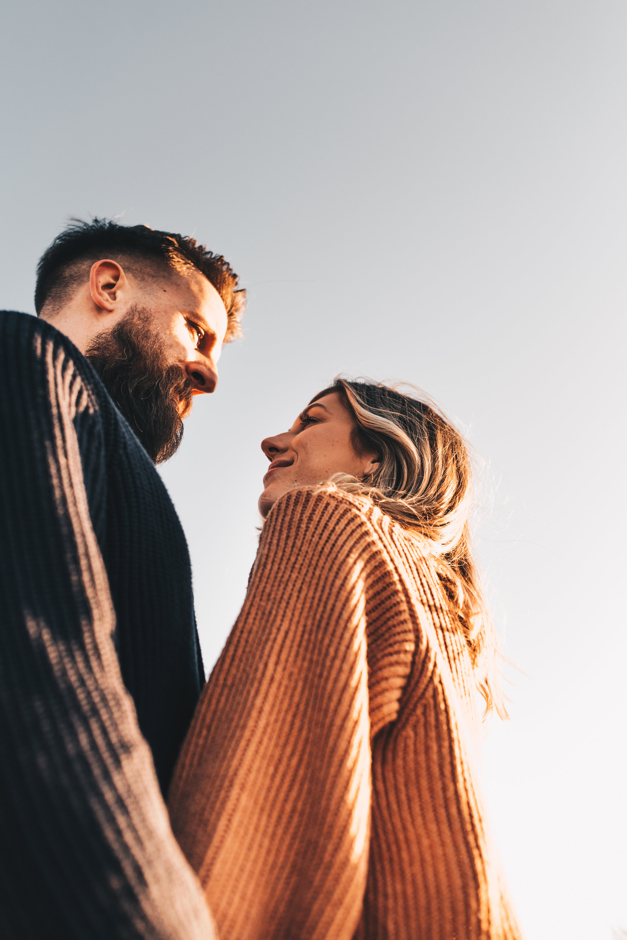 Sunset Couples Session, Sunset Couples Photos, Illinois Couples Photographer, Illinois Engagement Photographer, Adventurous Couples Photos, Midwest Couples Photographer