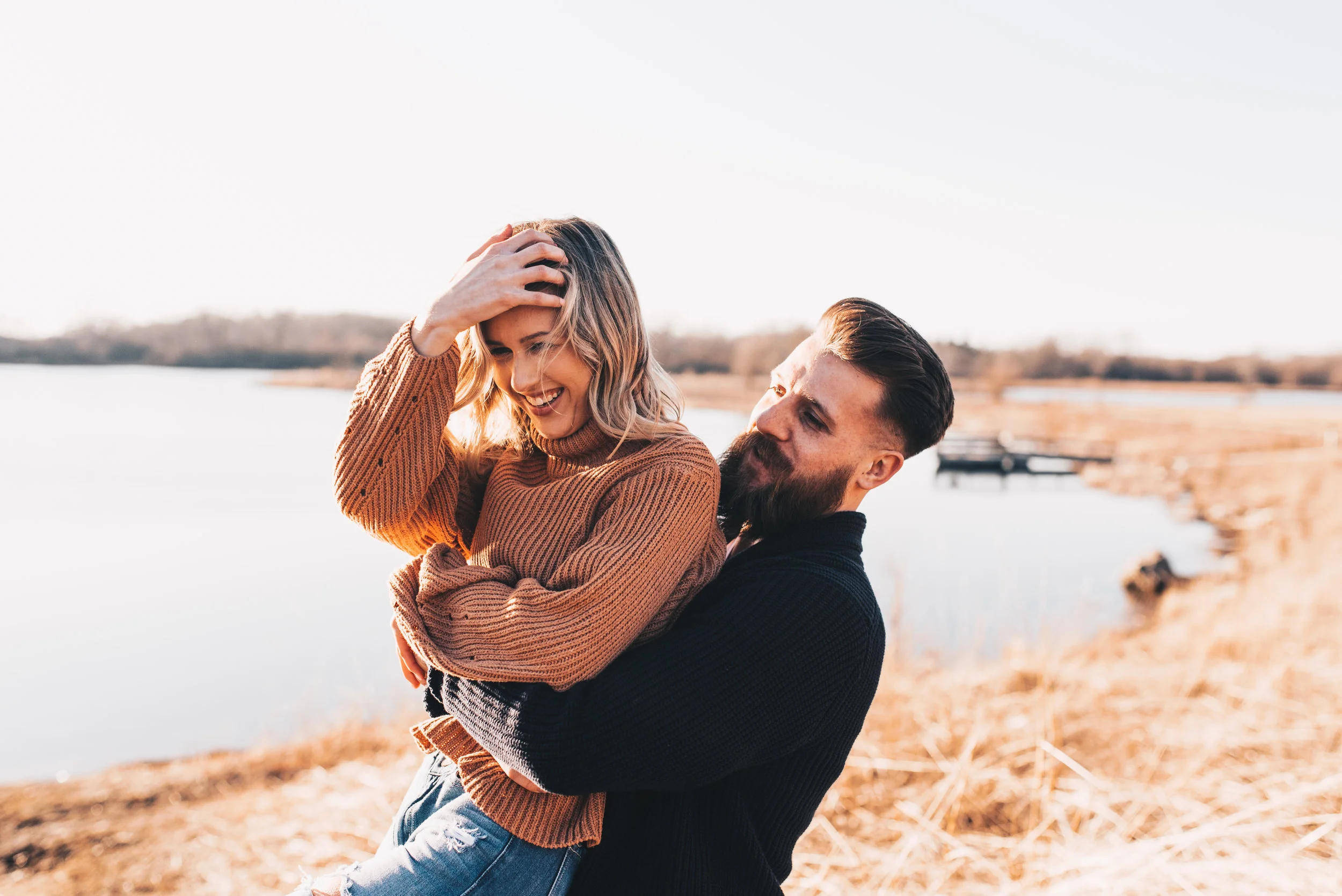 Sunset Couples Session, Sunset Couples Photos, Illinois Couples Photographer, Illinois Engagement Photographer, Adventurous Couples Photos, Midwest Couples Photographer
