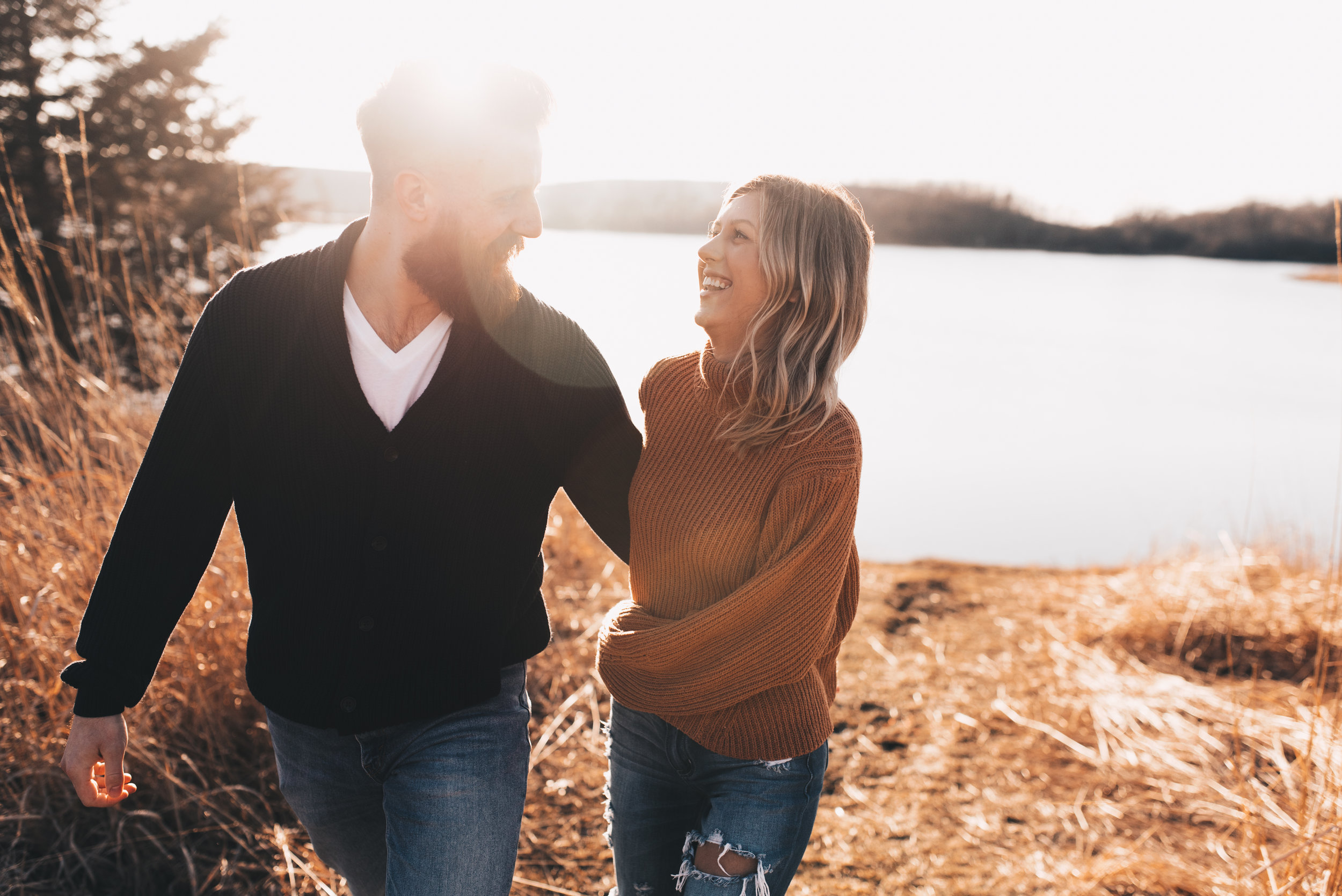 Sunset Couples Session, Sunset Couples Photos, Illinois Couples Photographer, Illinois Engagement Photographer, Adventurous Couples Photos, Midwest Couples Photographer