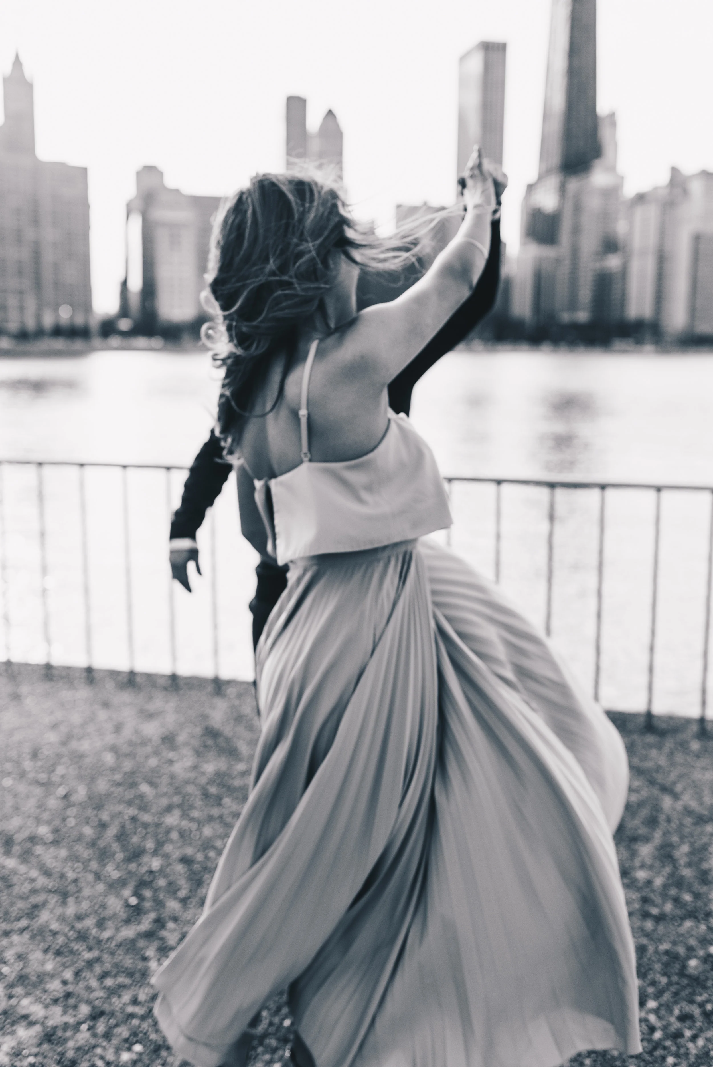 Outdoor Engagement, City Engagement, Engagement Photos, Chicago Engagement Photographer, Chicago Engagement Photography, Milton Lee Olive Park Photos, Engagement Photos with Dog