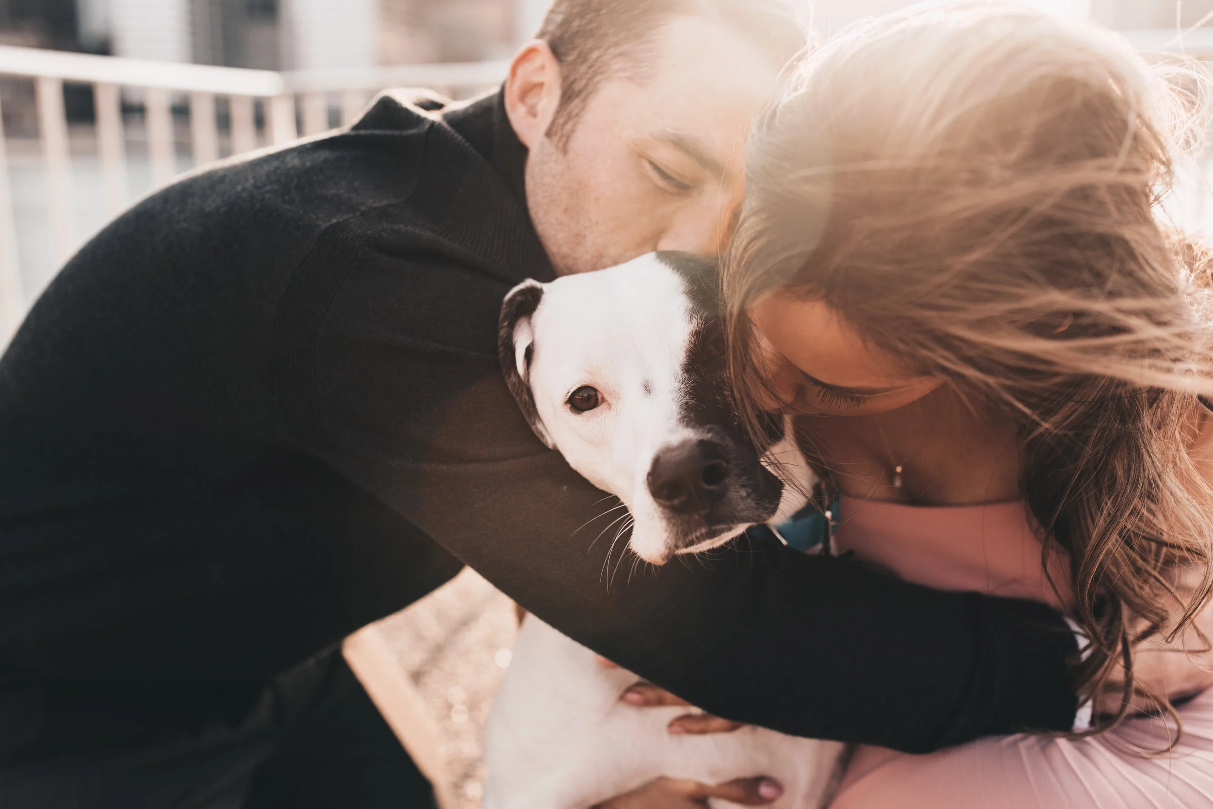 Outdoor Engagement, City Engagement, Engagement Photos, Chicago Engagement Photographer, Chicago Engagement Photography, Milton Lee Olive Park Photos, Engagement Photos with Dog