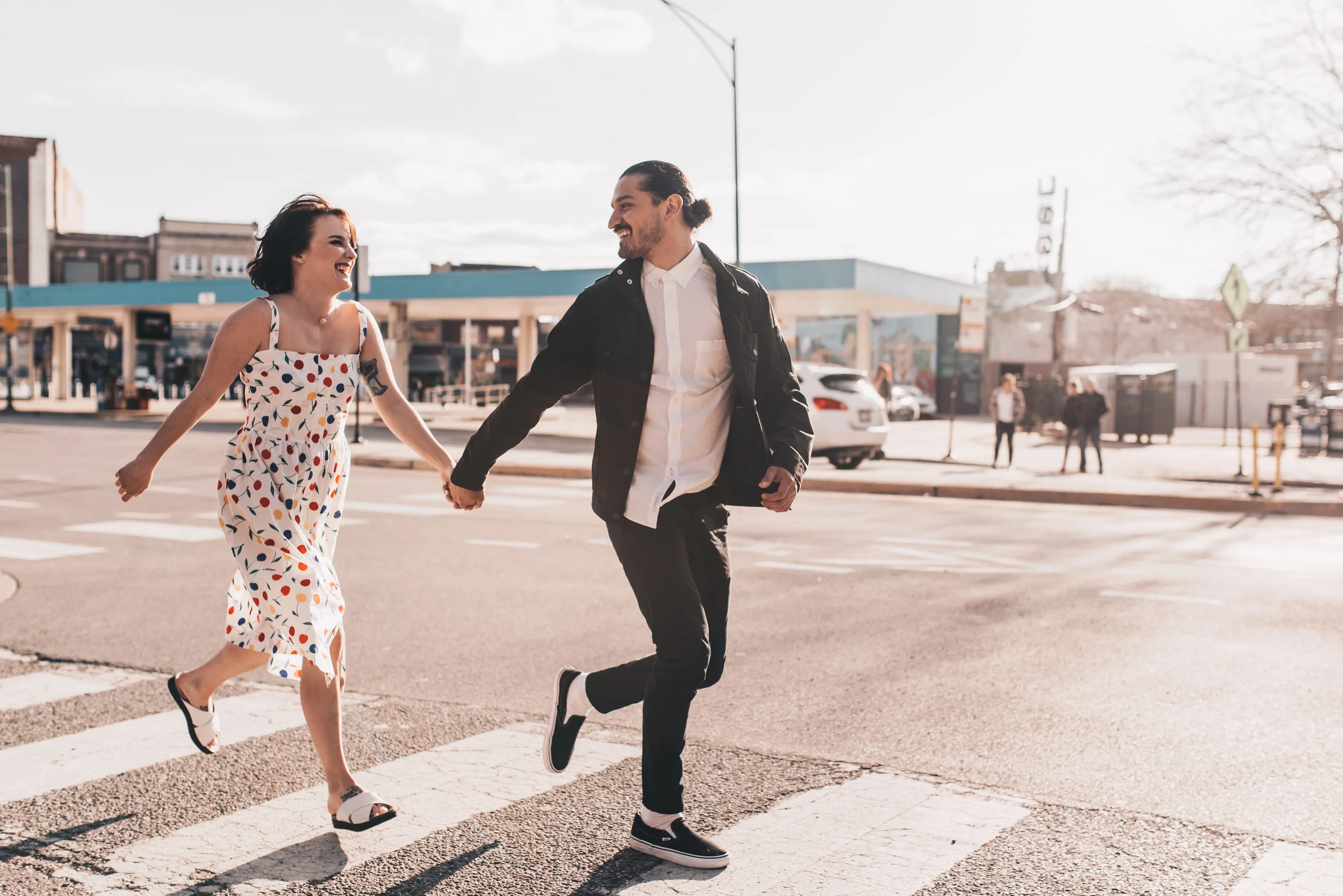 Logan Square Couples Photos, Logan Square Engagement, Logan Square Engagement Photographer, Chicago Elopement Photographer, Chicago Engagement Session, Chicago Engagement Photos