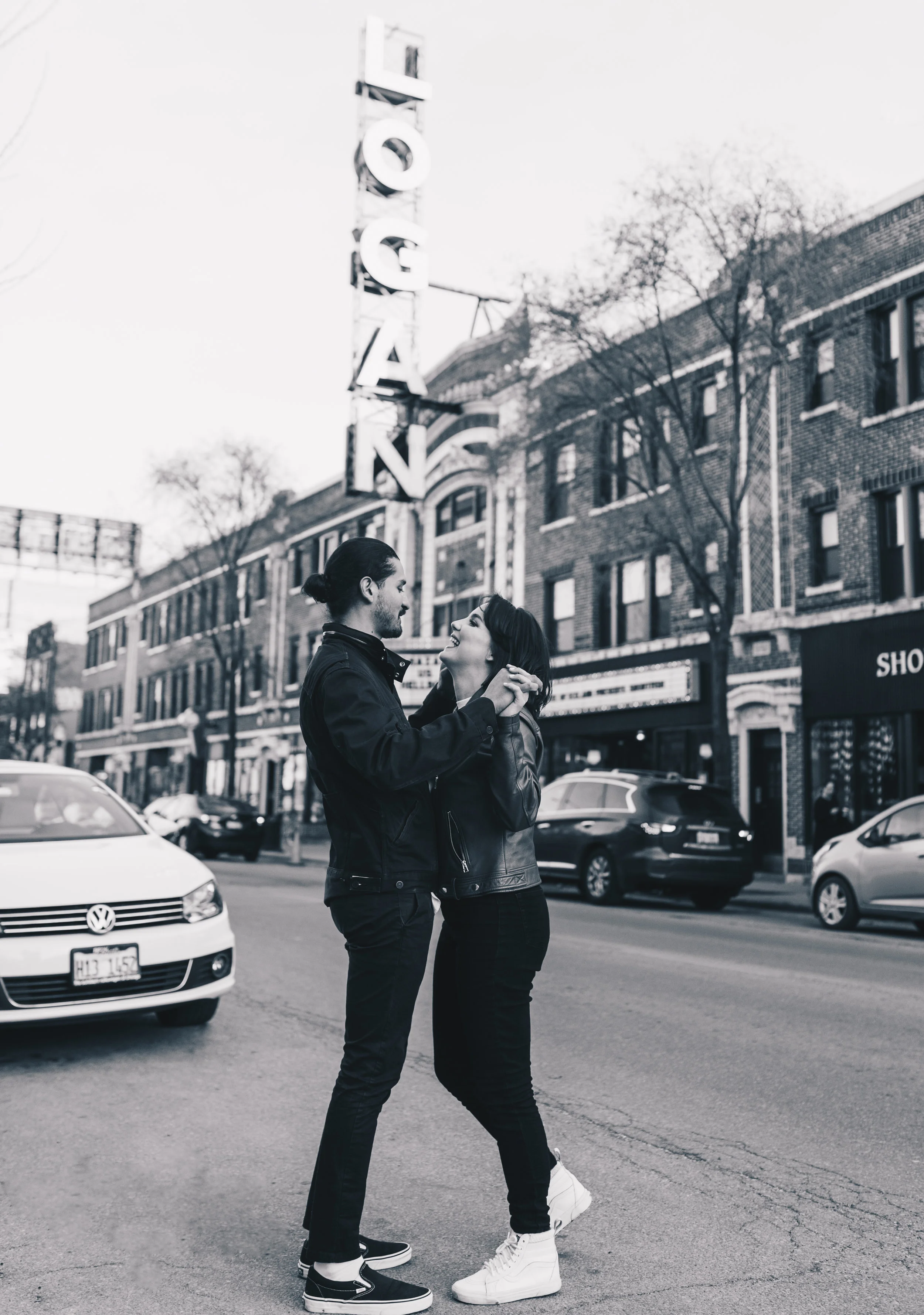 Logan Square Couples Photos, Logan Square Engagement, Logan Square Engagement Photographer, Chicago Elopement Photographer, Chicago Engagement Session, Chicago Engagement Photos