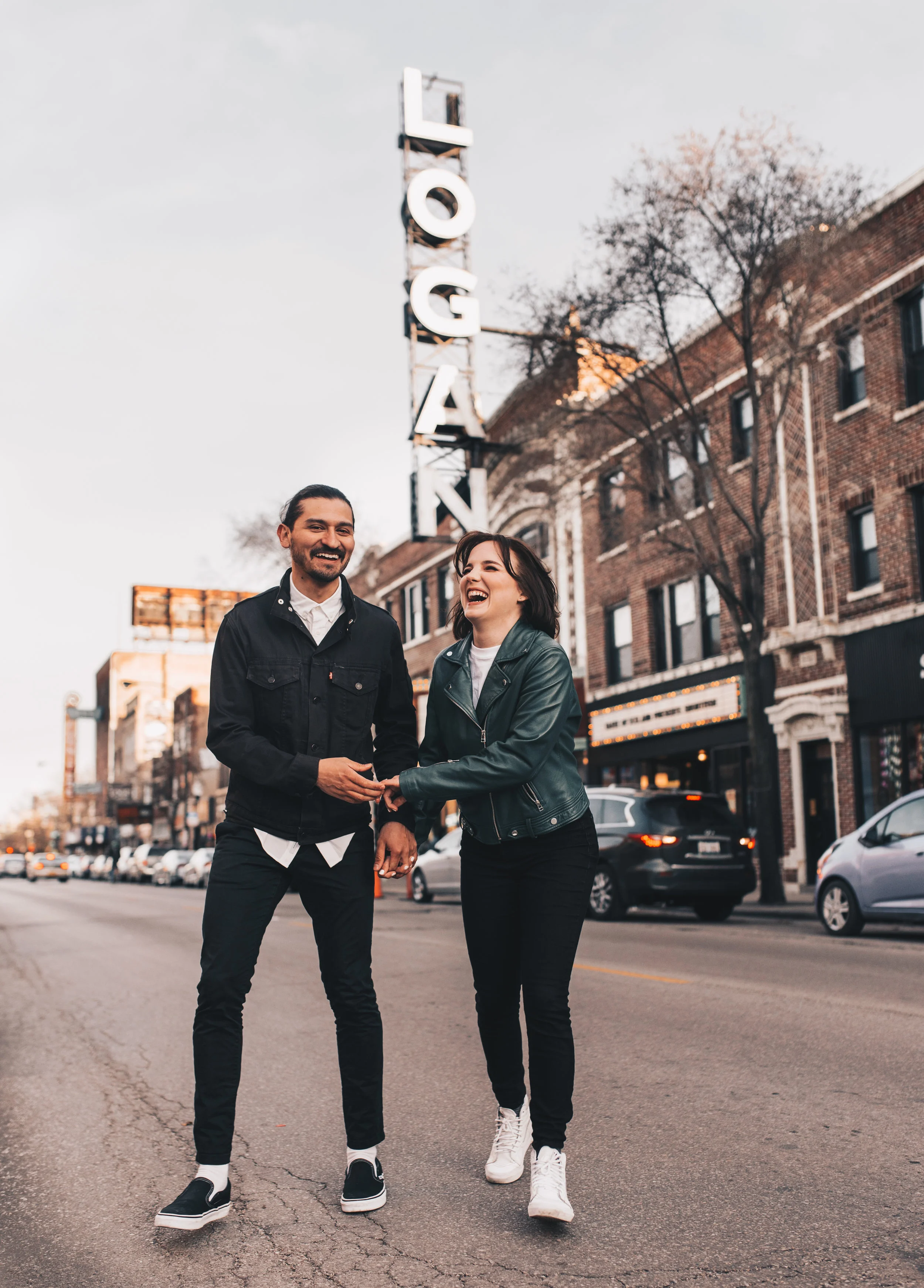 Whitney &amp; Jay // Logan Square Engagement Session // Chicago, IL