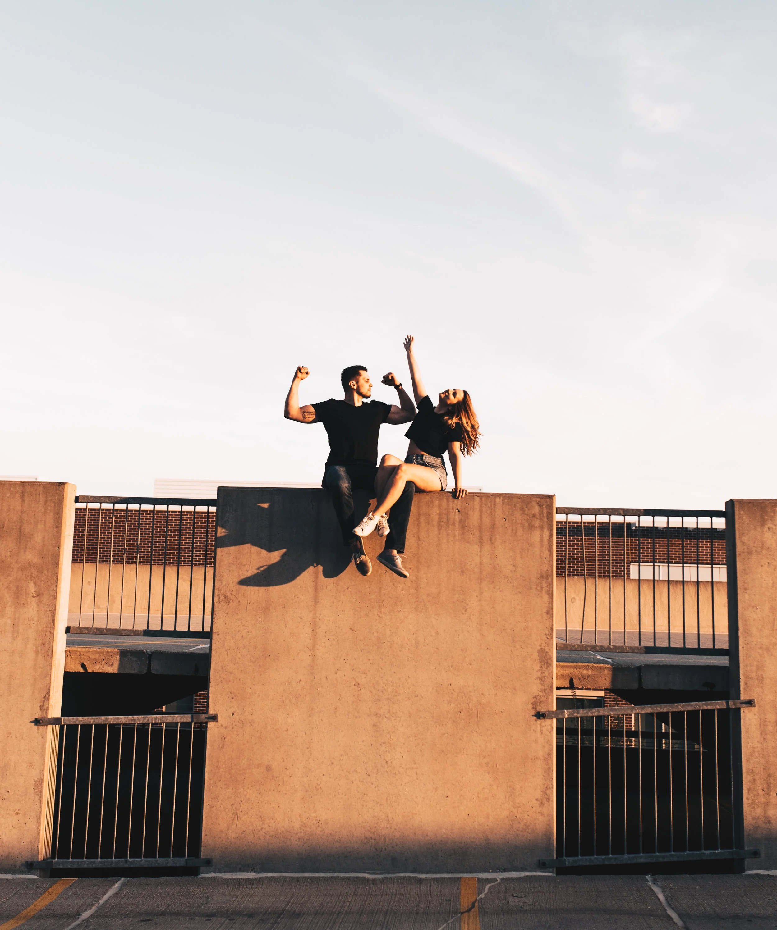 Parking Garage Couples Session, Parking Garage Engagement Session, Longboard Couples Session, Longboard Engagement Session, Skateboard Engagement Session, Skateboard Couples Session