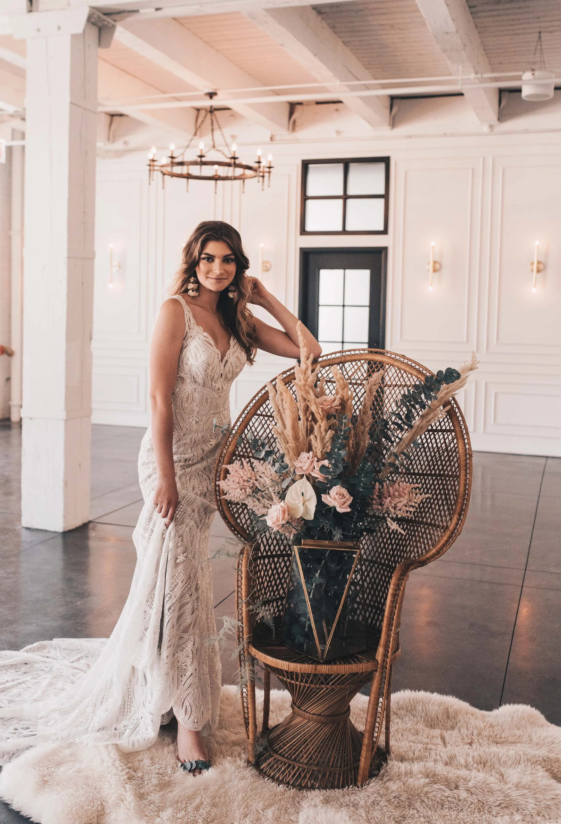 Boho Bride, Industrial Wedding, Company 251 Wedding, Bride Photos, Modern Bride, Midwest Bride, Romantic Rustic Wedding, Wedding Decor, Wedding Dress, Boho Wedding