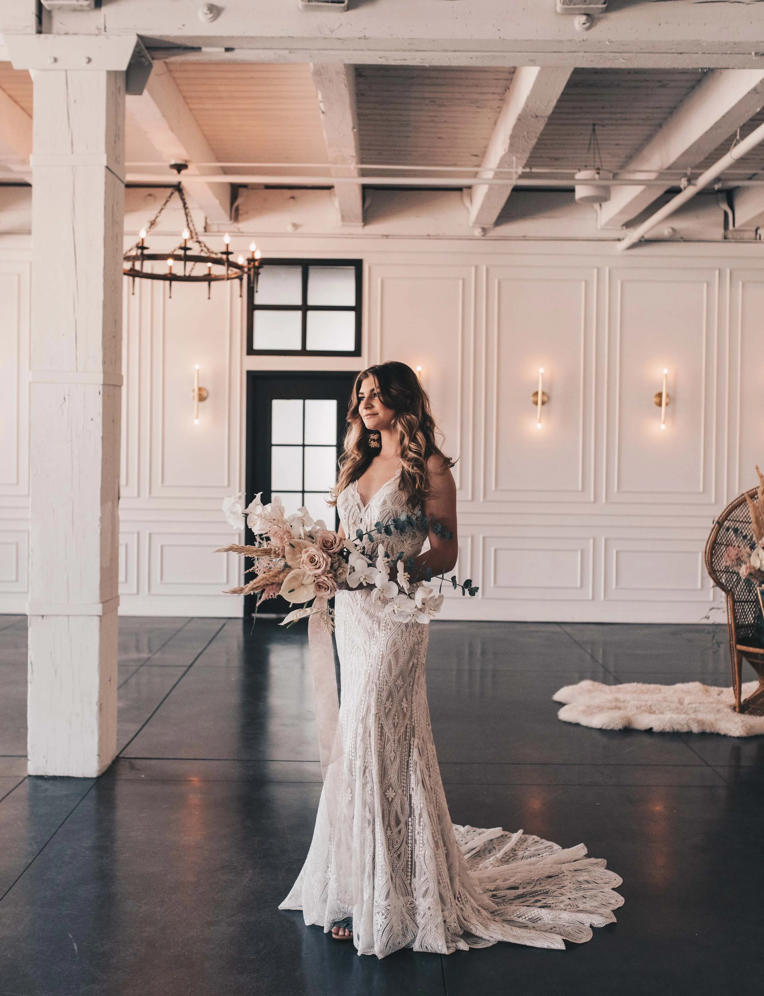 Boho Bride, Industrial Wedding, Company 251 Wedding, Bride Photos, Modern Bride, Midwest Bride, Romantic Rustic Wedding, Wedding Decor, Wedding Dress, Boho Wedding