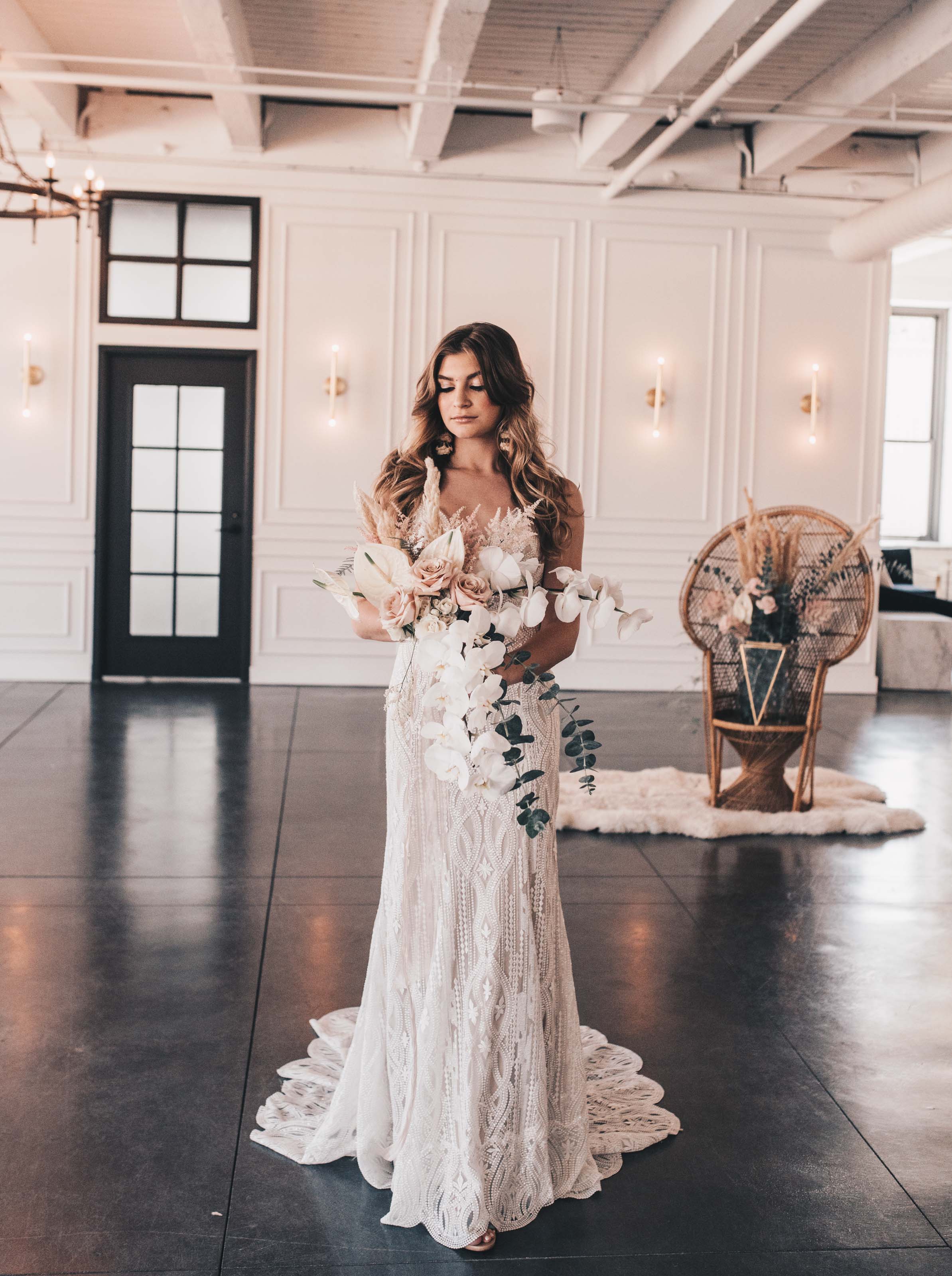 Boho Bride, Industrial Wedding, Company 251 Wedding, Bride Photos, Modern Bride, Midwest Bride, Romantic Rustic Wedding, Wedding Decor, Wedding Dress, Boho Wedding