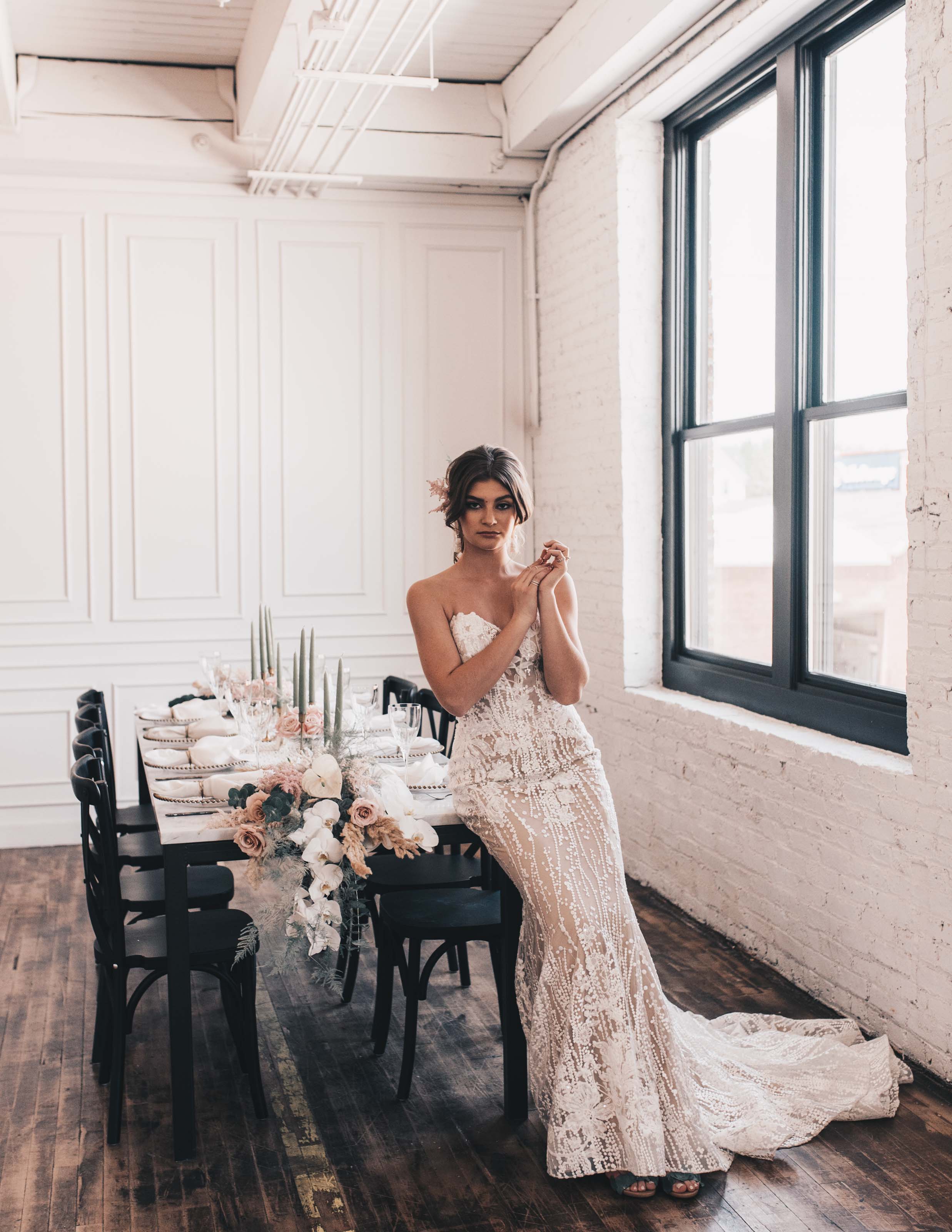 Boho Bride, Industrial Wedding, Company 251 Wedding, Bride Photos, Modern Bride, Midwest Bride, Romantic Rustic Wedding, Wedding Decor, Wedding Dress, Boho Wedding