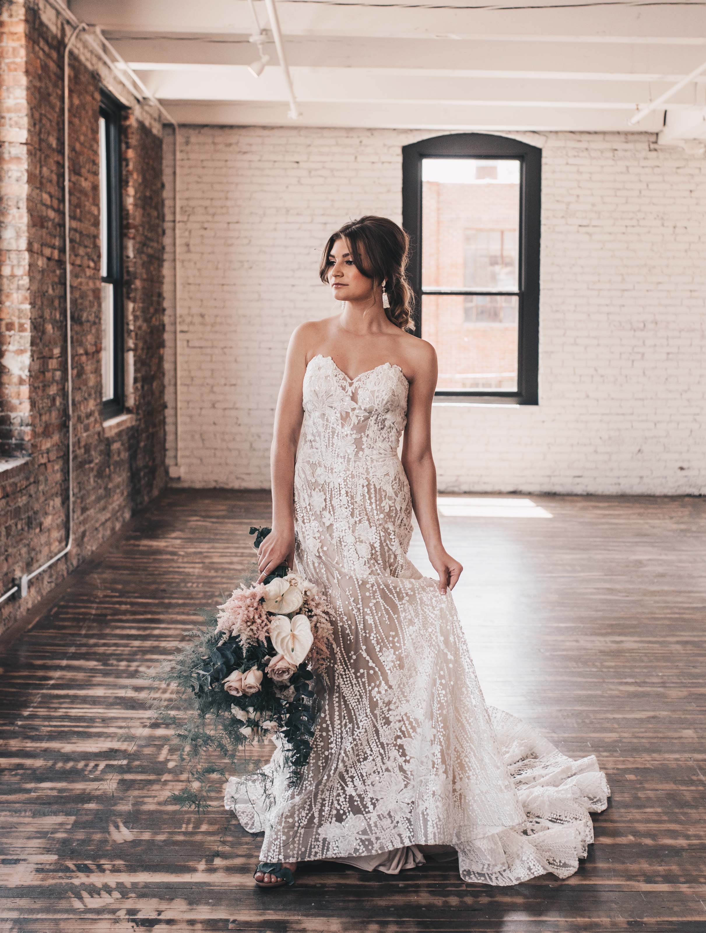 Boho Bride, Industrial Wedding, Company 251 Wedding, Bride Photos, Modern Bride, Midwest Bride, Romantic Rustic Wedding, Wedding Decor, Wedding Dress, Boho Wedding