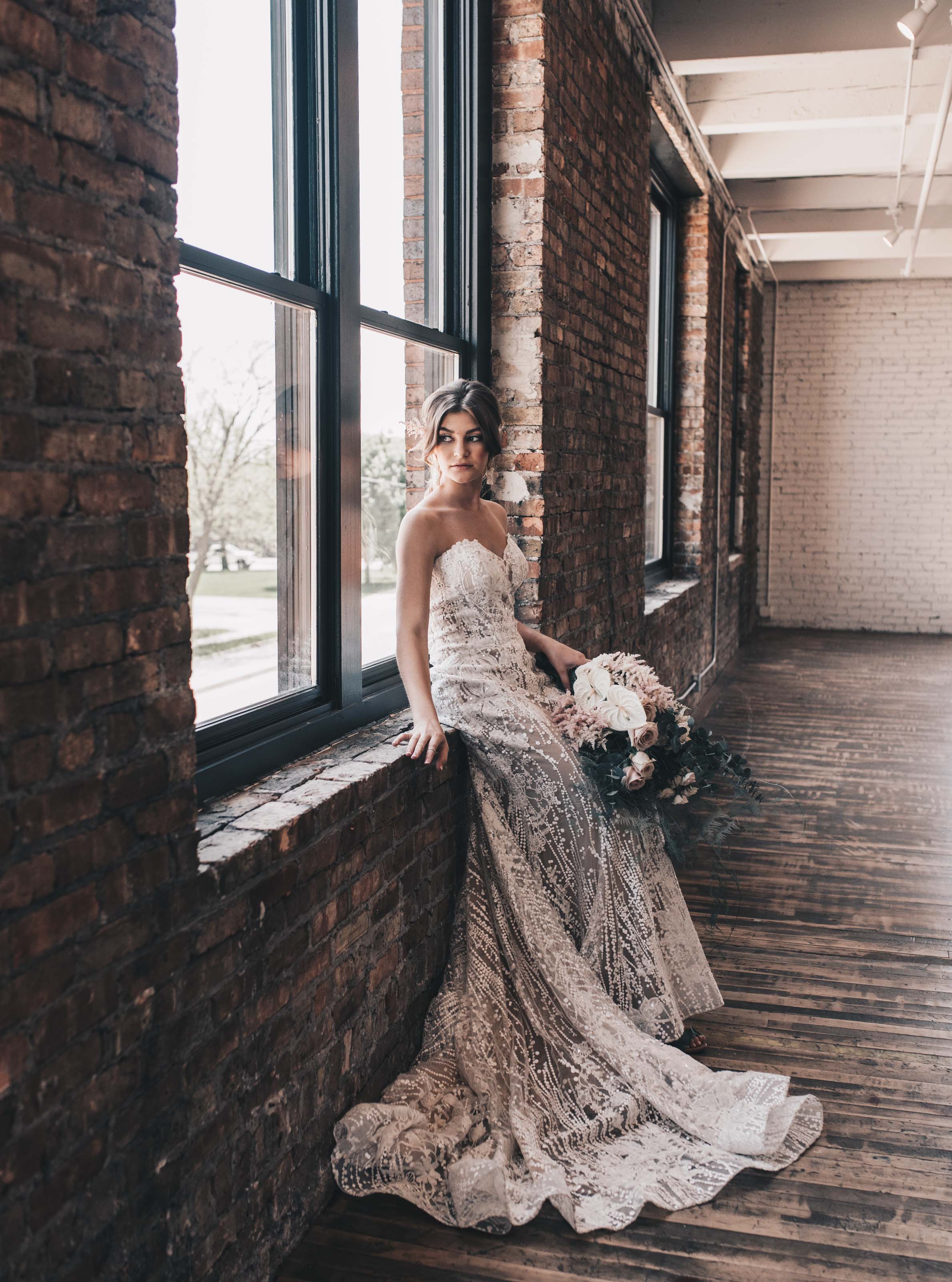 Boho Bride, Industrial Wedding, Company 251 Wedding, Bride Photos, Modern Bride, Midwest Bride, Romantic Rustic Wedding, Wedding Decor, Wedding Dress, Boho Wedding