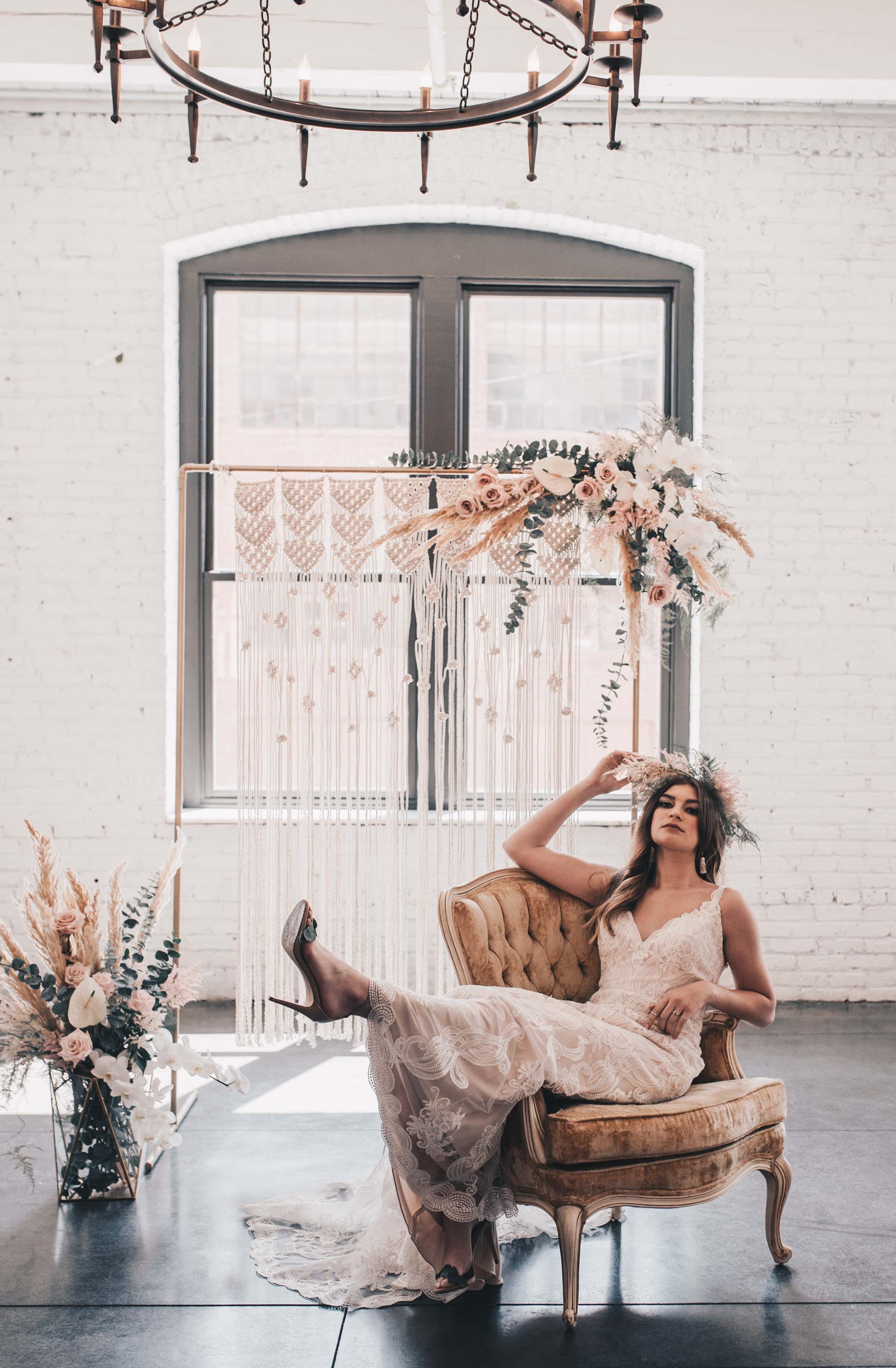 Boho Bride, Industrial Wedding, Company 251 Wedding, Bride Photos, Modern Bride, Midwest Bride, Romantic Rustic Wedding, Wedding Decor, Wedding Dress, Boho Wedding