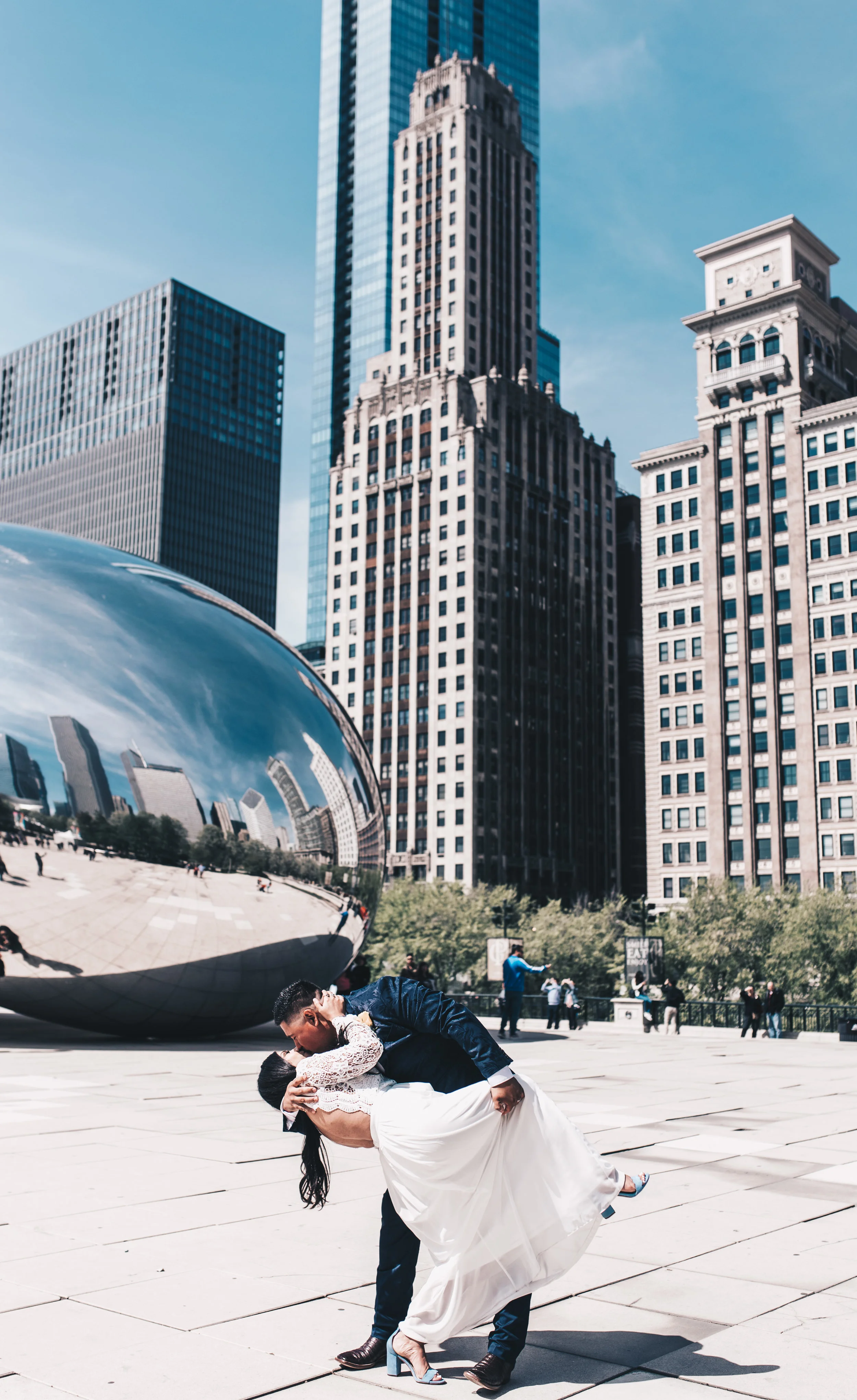 Ruben &amp; Melissa // Intimate Chicago Elopement at Millennium Park // Chicago Elopement Photographer