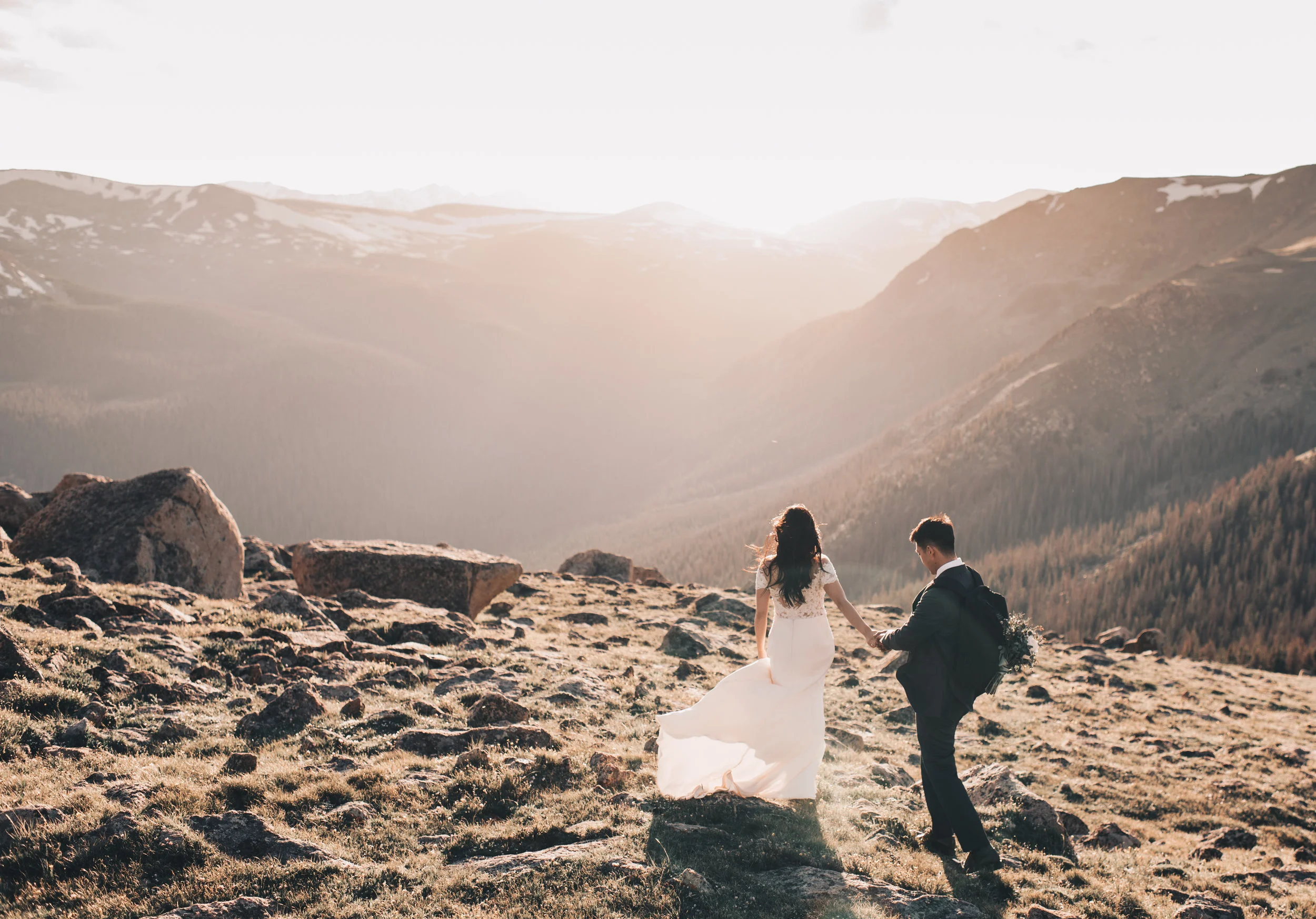 Anna &amp; Chin // Rocky Mountain National Park Elopement // Colorado Elopement