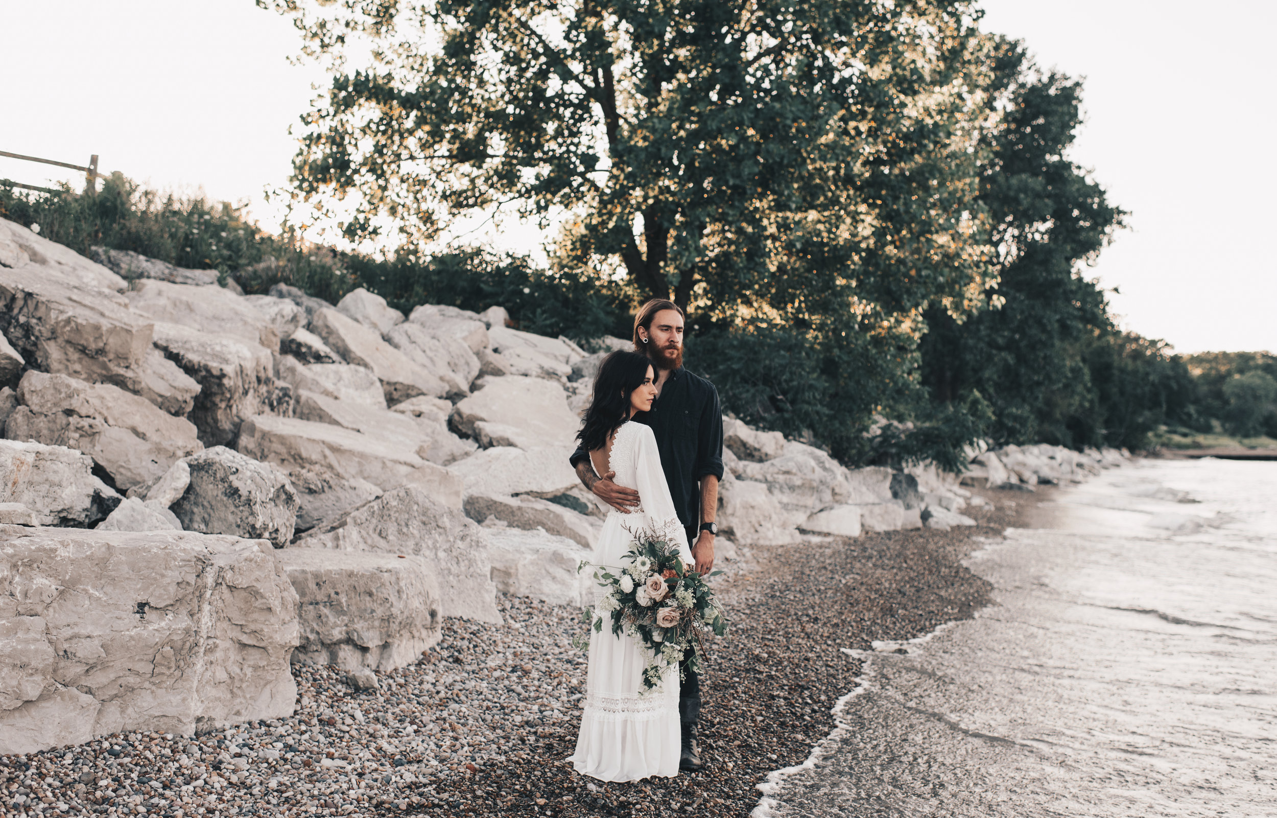 Lake Michigan Beach Session, Lake Michigan Beach Elopement, Summer Beach Elopement, Dreamy Beach Elopement, Illinois Beach Elopement, Indiana Dunes Elopement, Warren Dunes Elopement