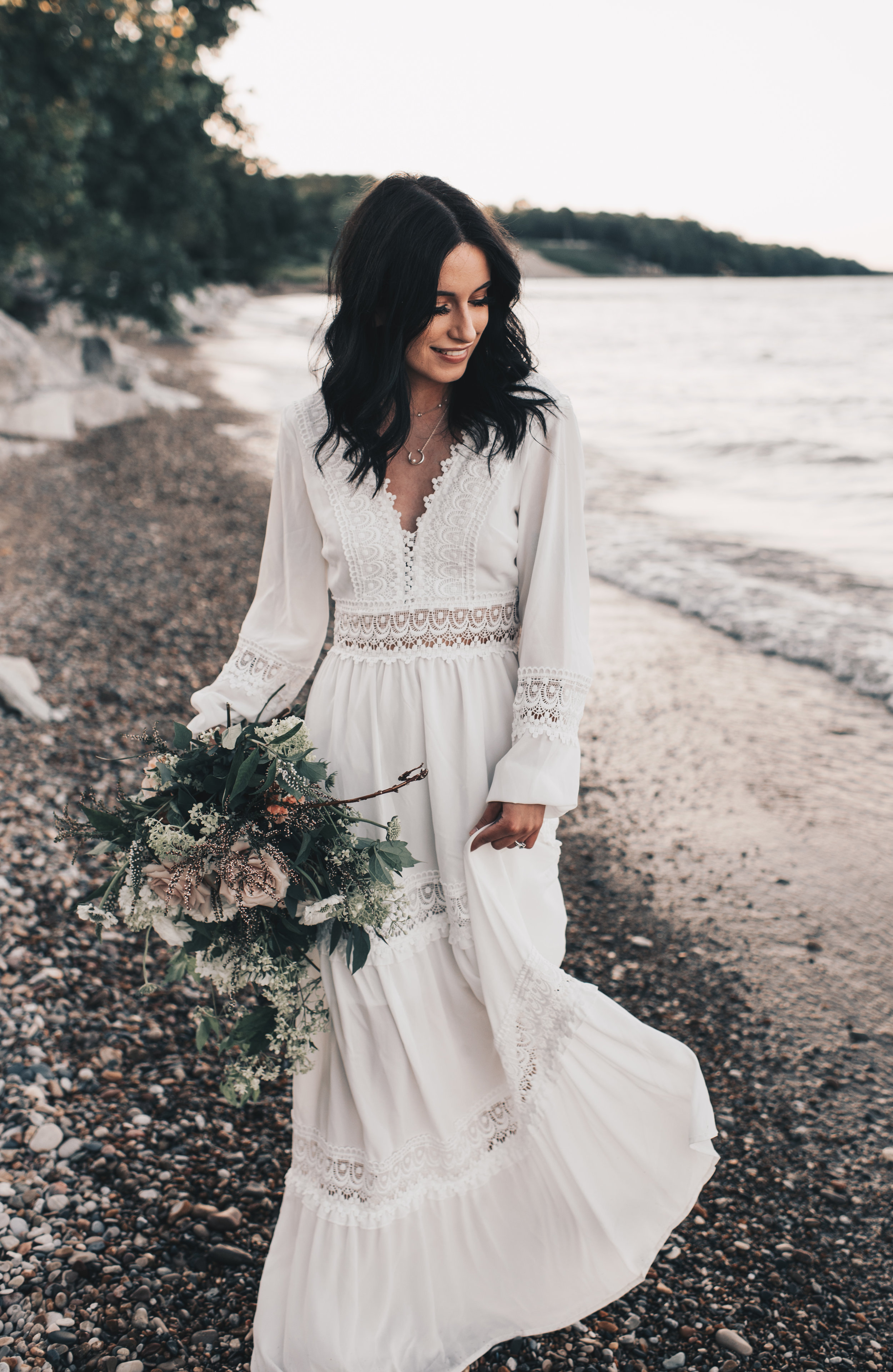 Lake Michigan Beach Picnic Elopement // Highland Park, Illinois ...