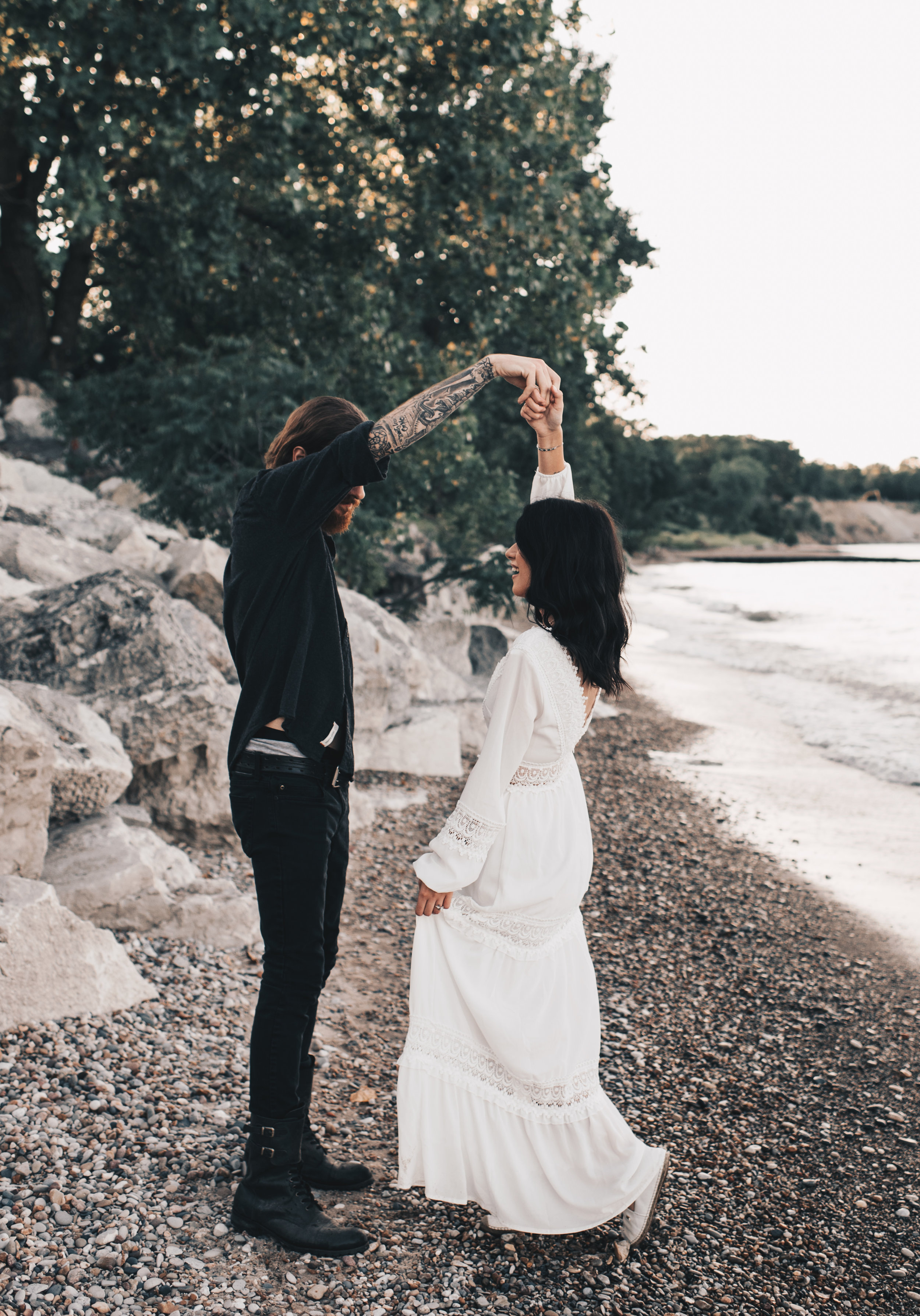 Lake Michigan Beach Session, Lake Michigan Beach Elopement, Summer Beach Elopement, Dreamy Beach Elopement, Illinois Beach Elopement, Indiana Dunes Elopement, Warren Dunes Elopement