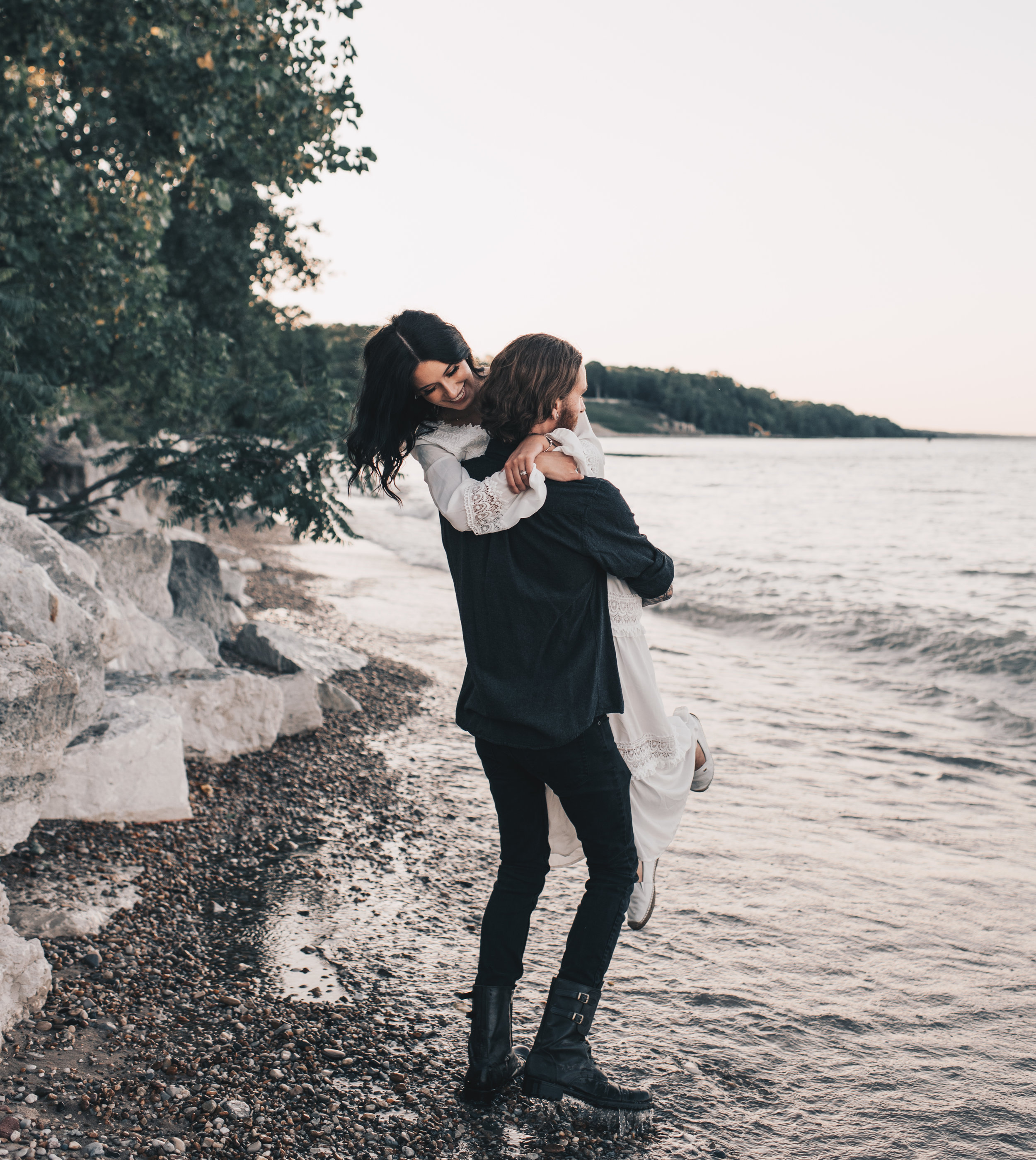 Lake Michigan Beach Session, Lake Michigan Beach Elopement, Summer Beach Elopement, Dreamy Beach Elopement, Illinois Beach Elopement, Indiana Dunes Elopement, Warren Dunes Elopement