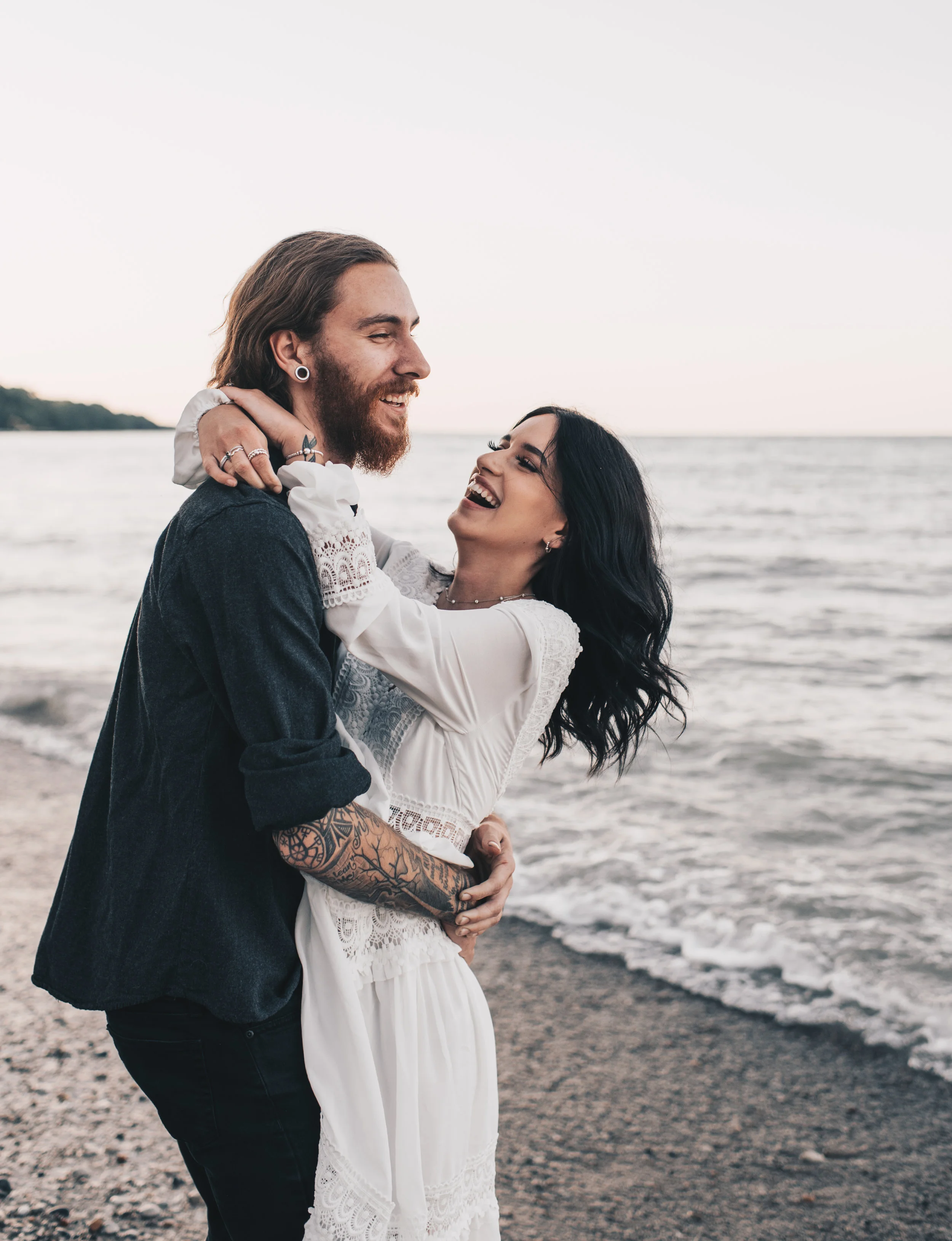 Lake Michigan Beach Session, Lake Michigan Beach Elopement, Summer Beach Elopement, Dreamy Beach Elopement, Illinois Beach Elopement, Indiana Dunes Elopement, Warren Dunes Elopement