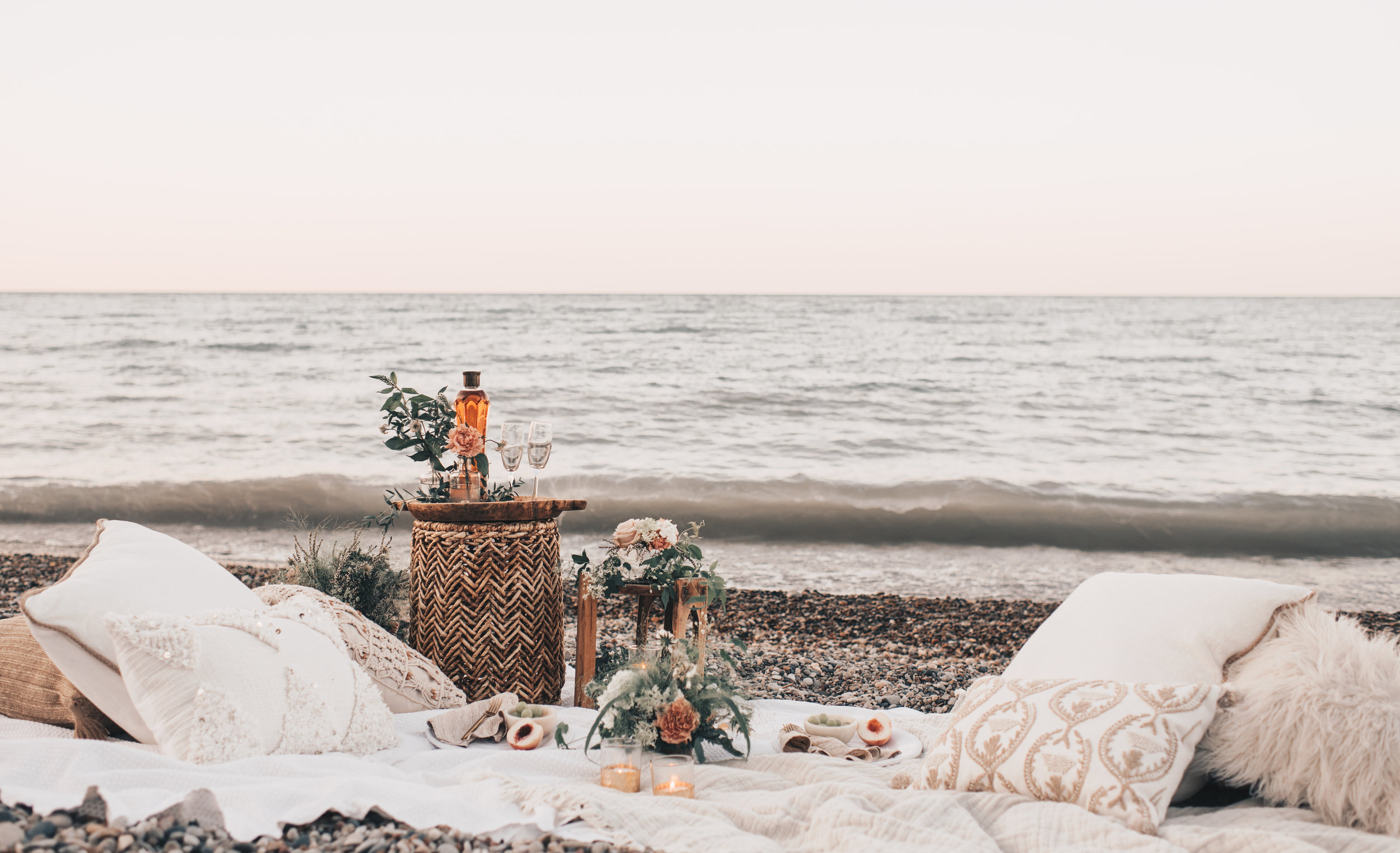 Lake Michigan Beach Session, Lake Michigan Beach Elopement, Summer Beach Elopement, Dreamy Beach Elopement, Illinois Beach Elopement, Indiana Dunes Elopement, Warren Dunes Elopement